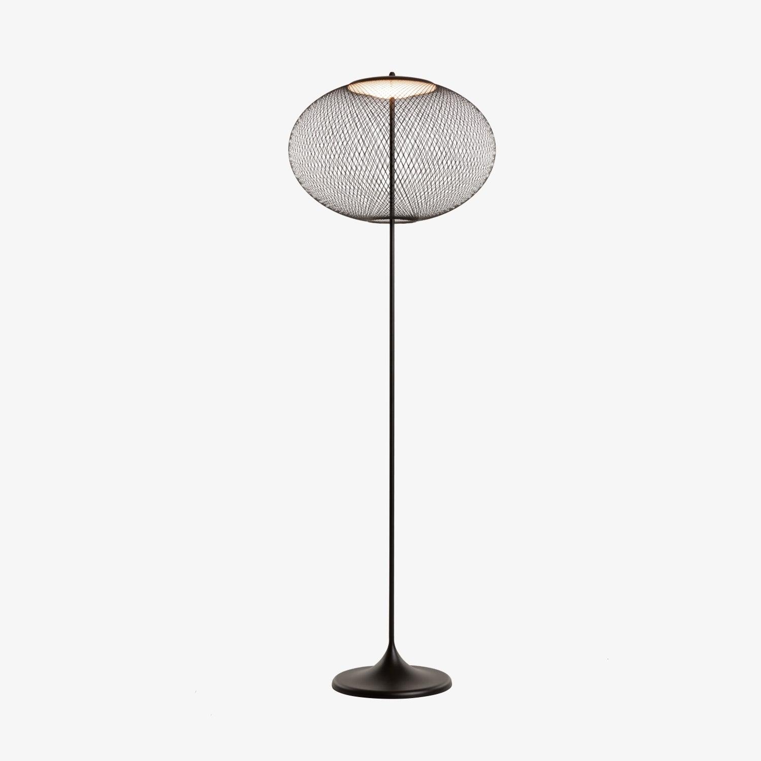 Metallic Meshwork Floor Lamp