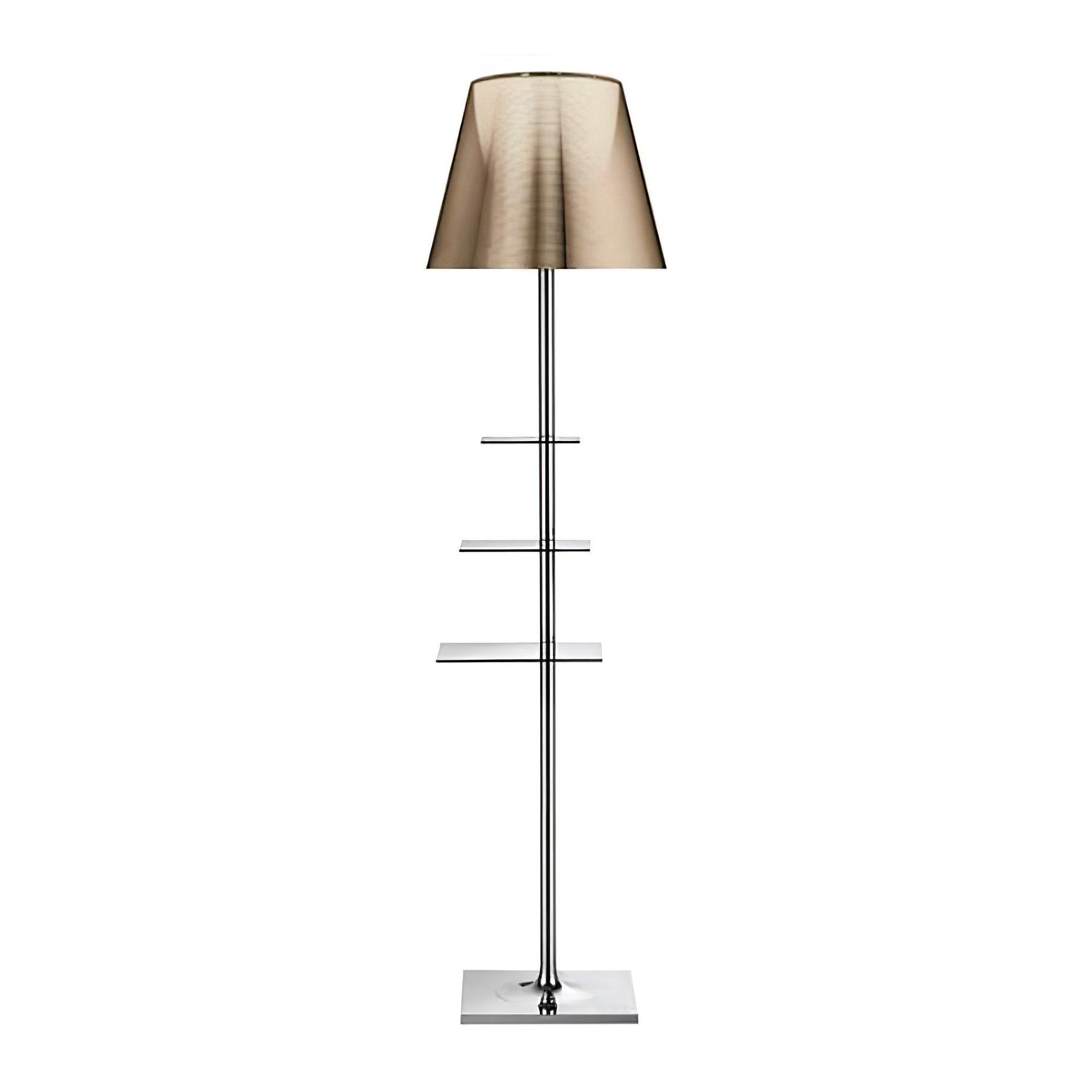 Chrome Prism Side Table Floor Lamp