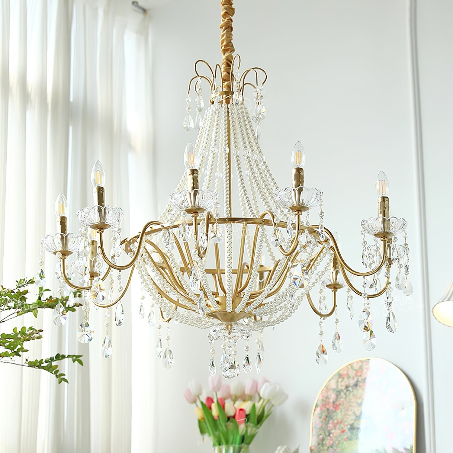 Arcadia Gold Chandelier