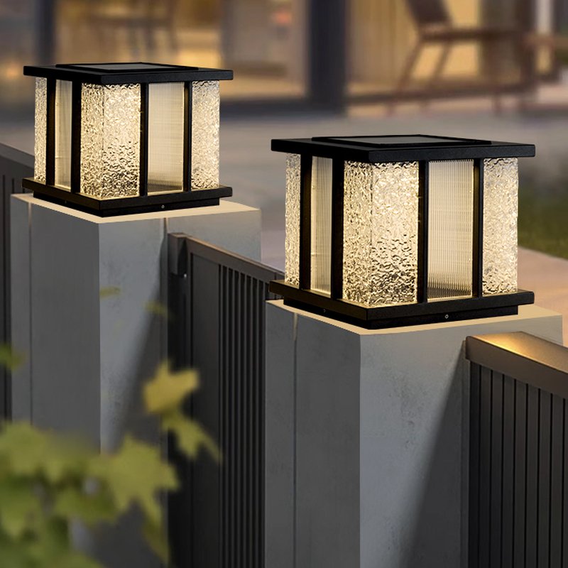 Modern Cube Solar Outdoor Light