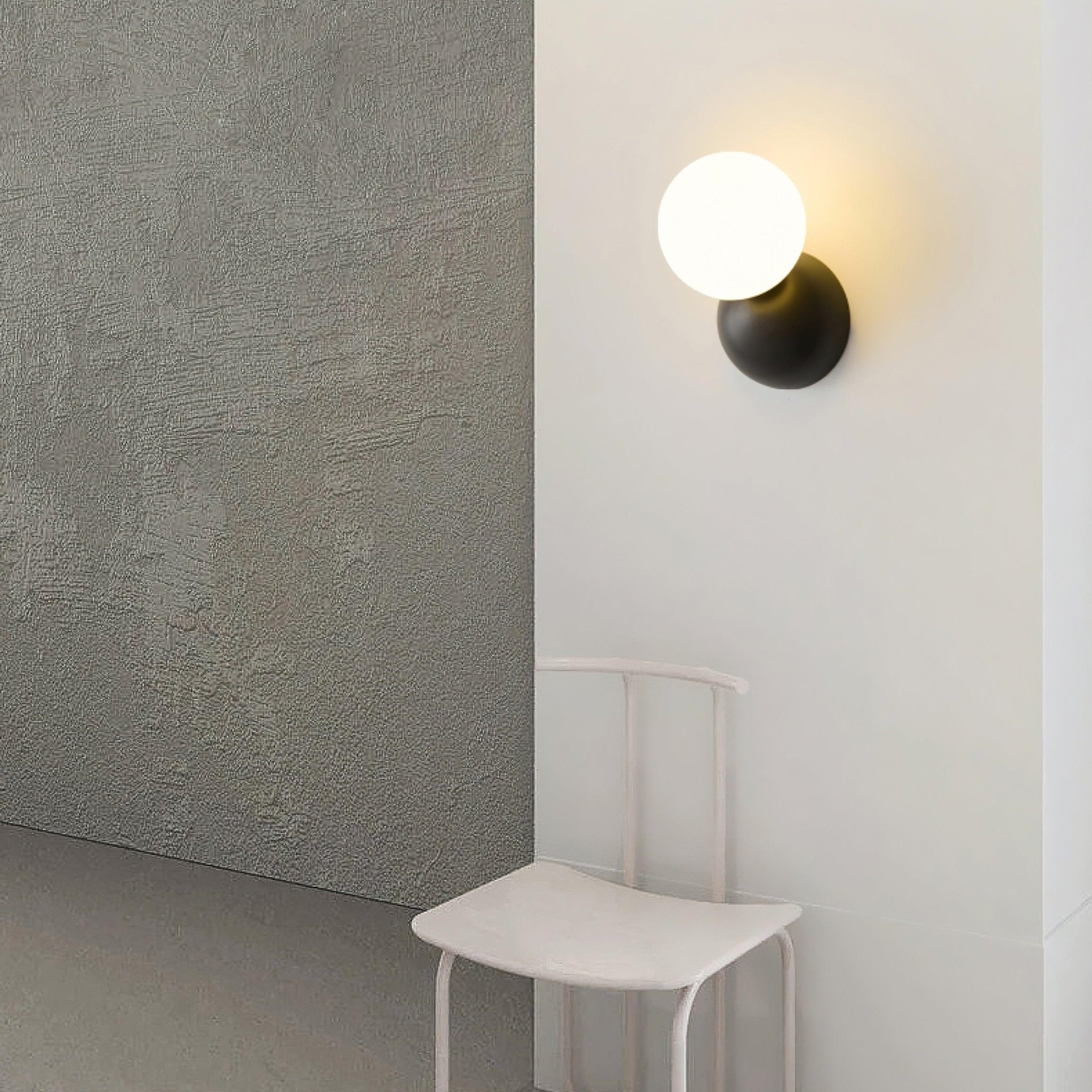 Single Globe Wall Light