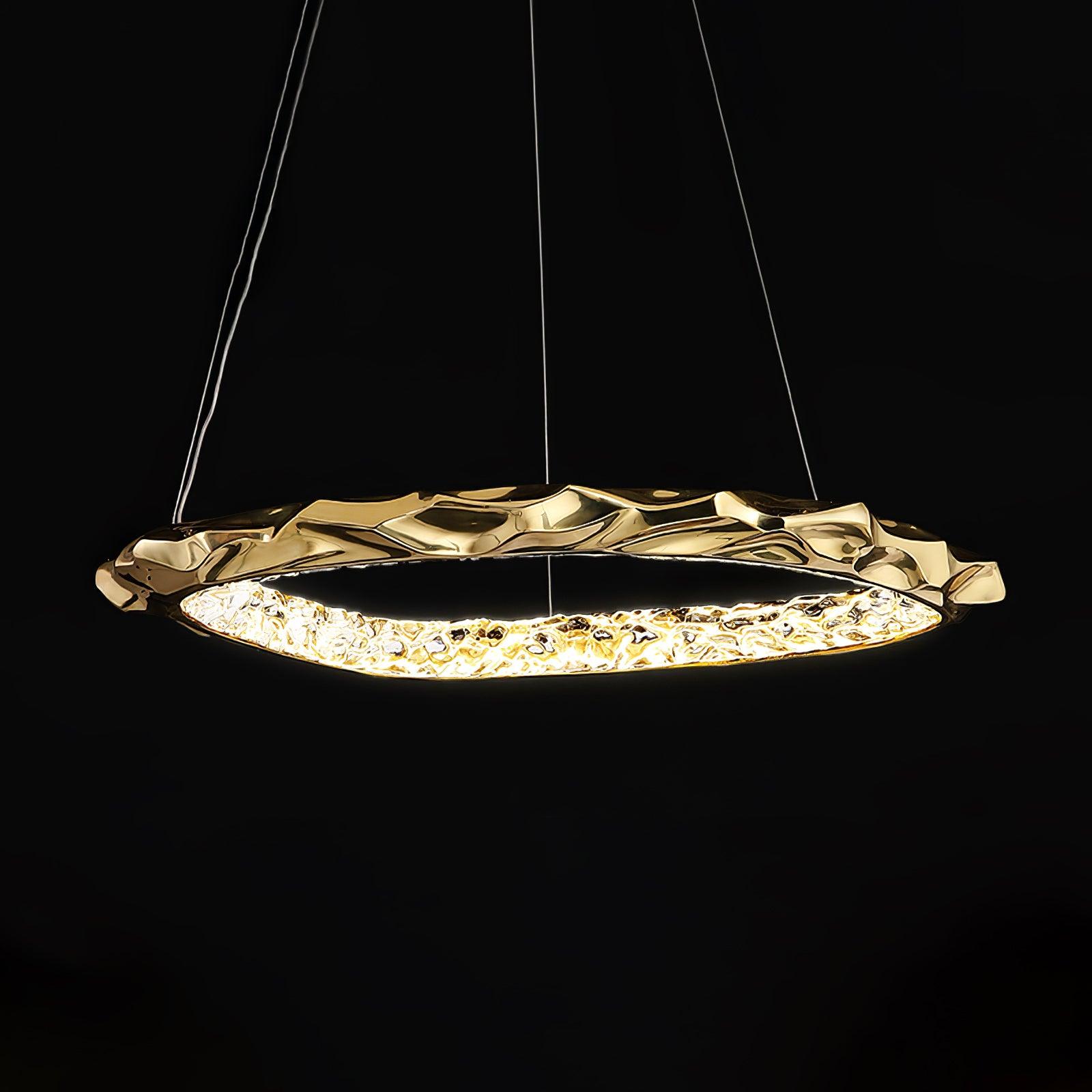 Resin Circlet Brass Pendant Lamp