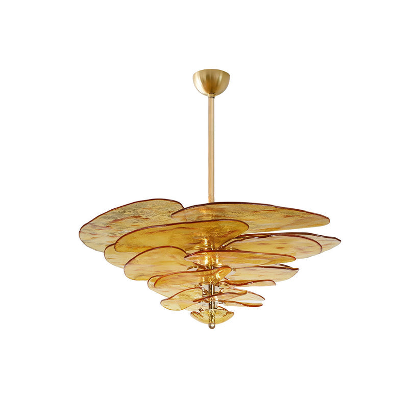 Petals Gold Murano Chandelier