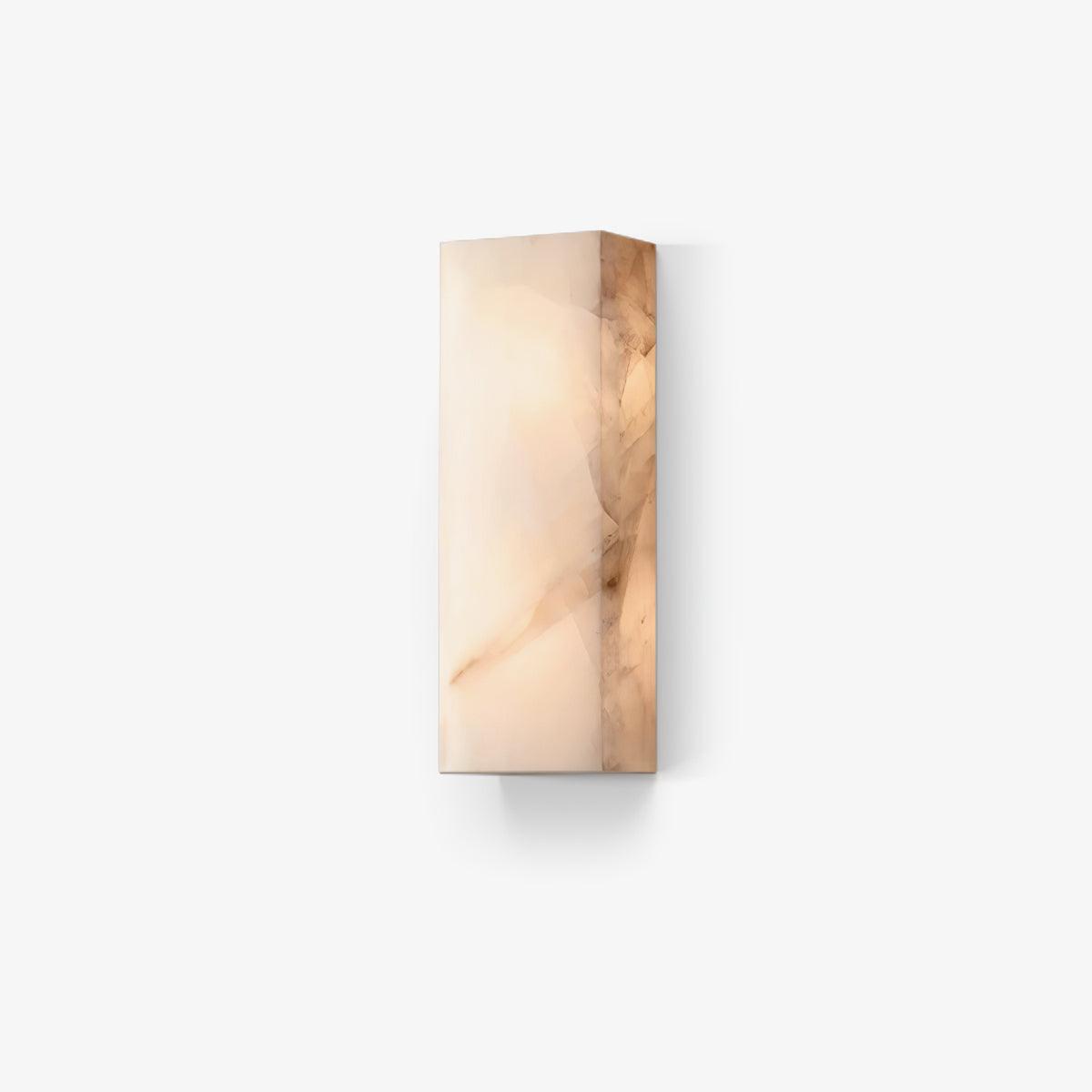 Rectangular Alabaster Wall Sconce