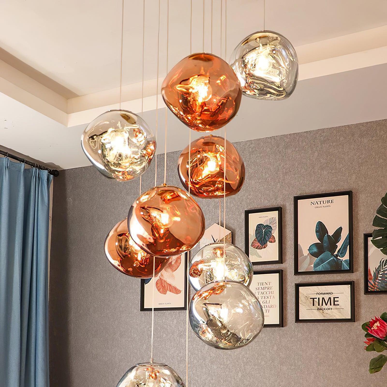 Multi Lava Round Pendant Lamp