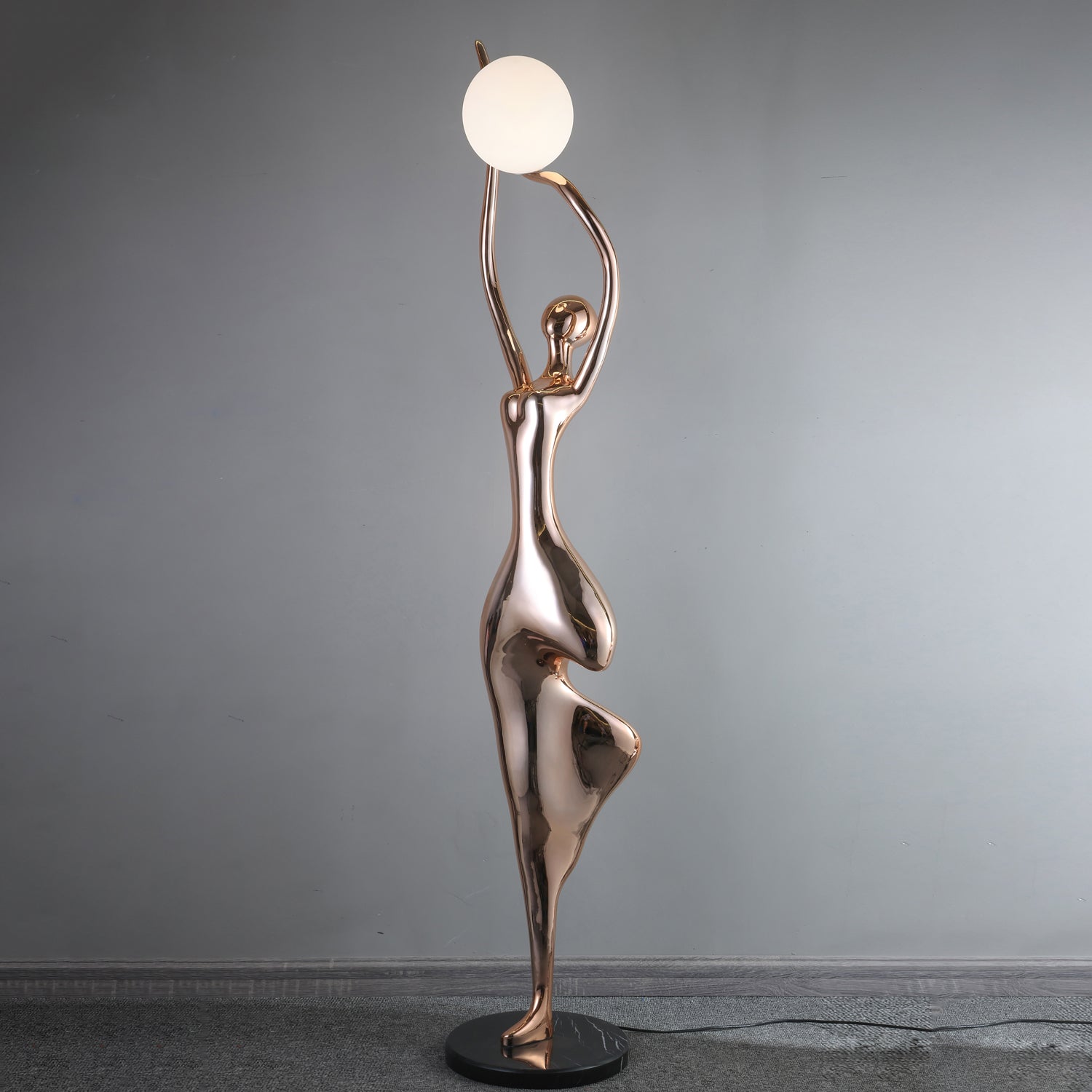 Pose Yoga Sculpture Floor Lamp