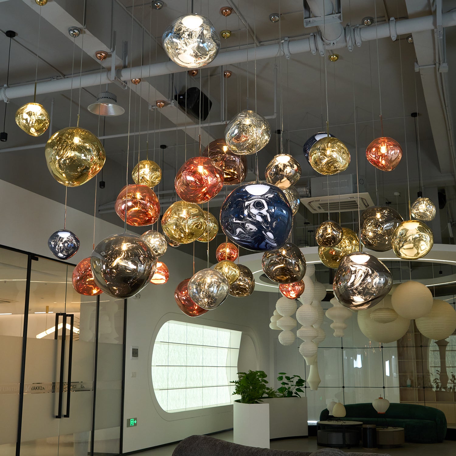 Multi Lava Round Pendant Lamp