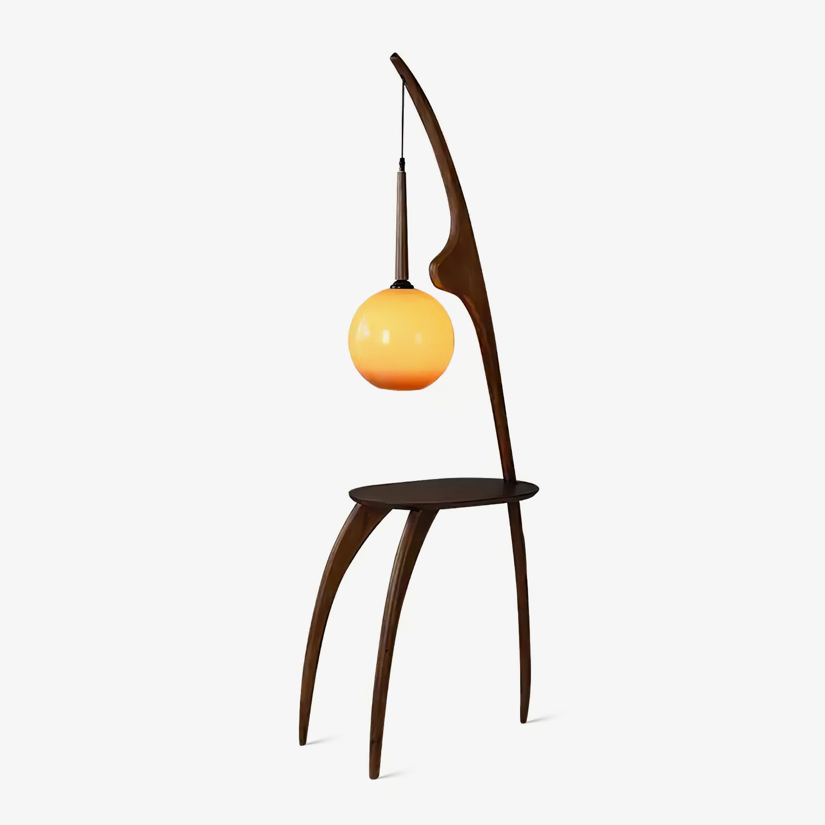 Curved Mantis Arm Floor Lamp