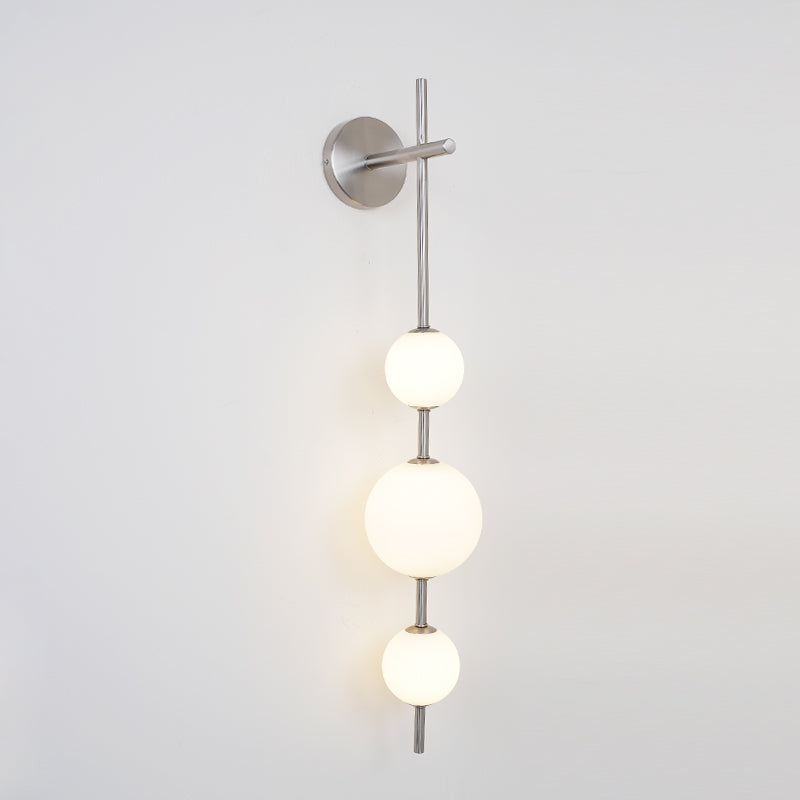 Vertical Globe Plug-in Wall Lamp