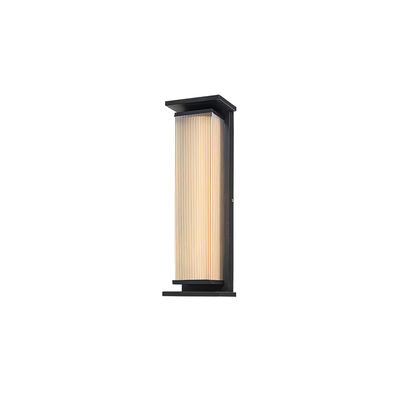 Rectangular Box Solar Outdoor Wall Lamp