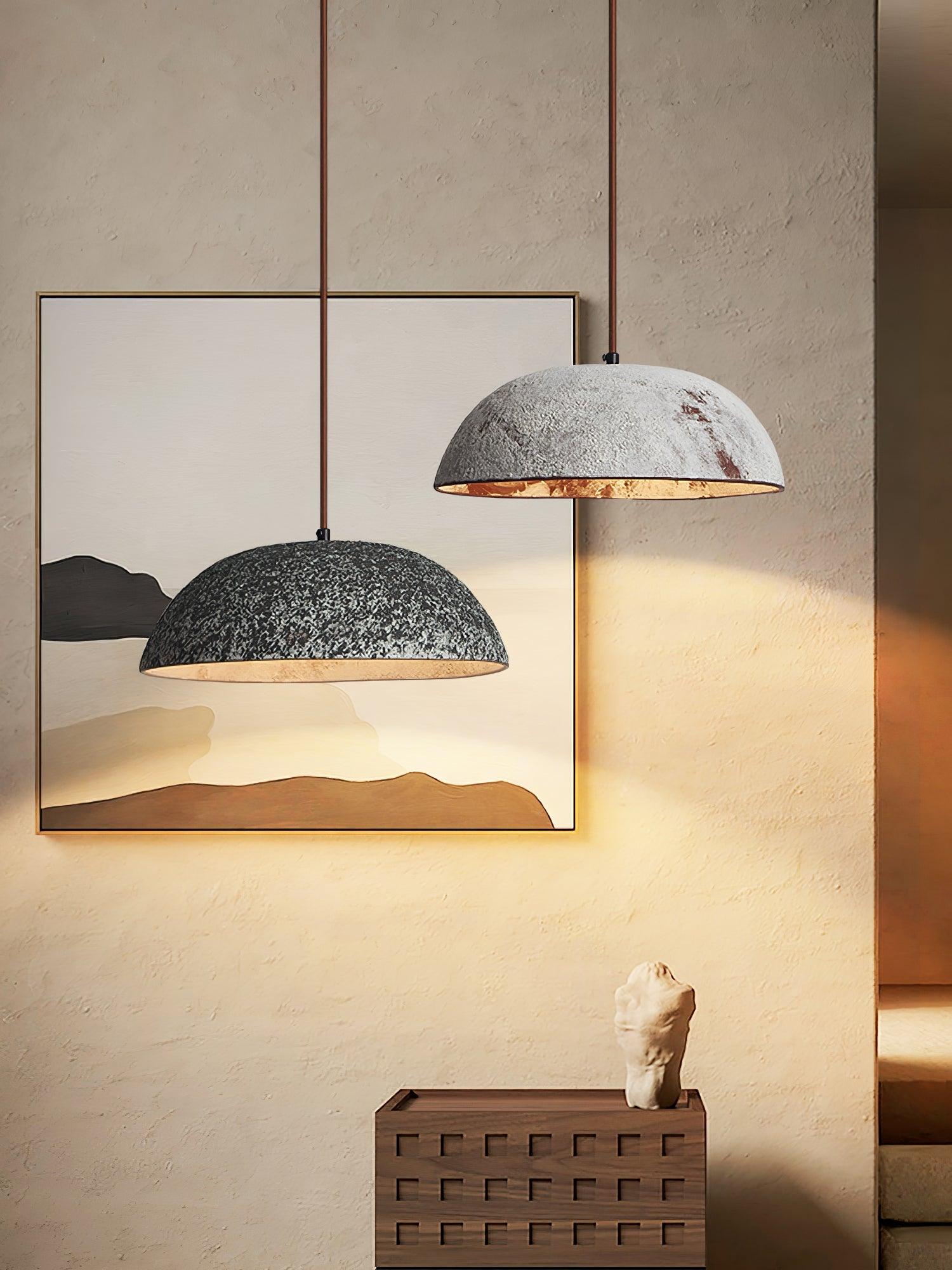 Half Dome Vintage Ceramic Pendant Lamp