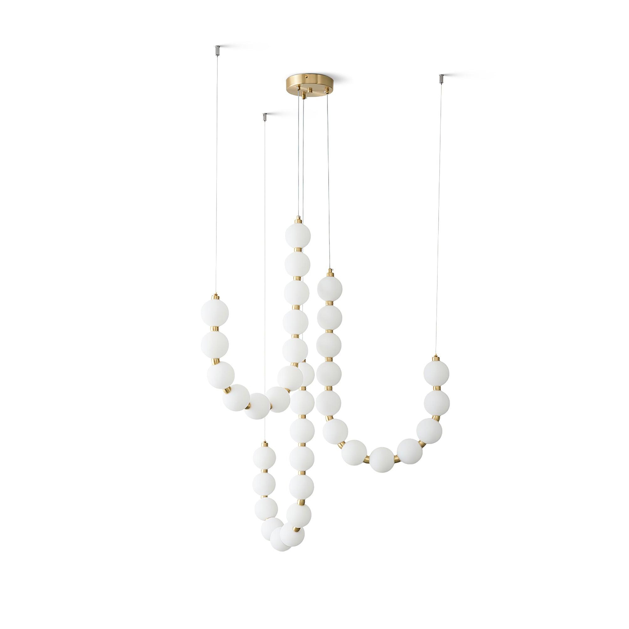 Acrylic Pearl Necklace Chandelier