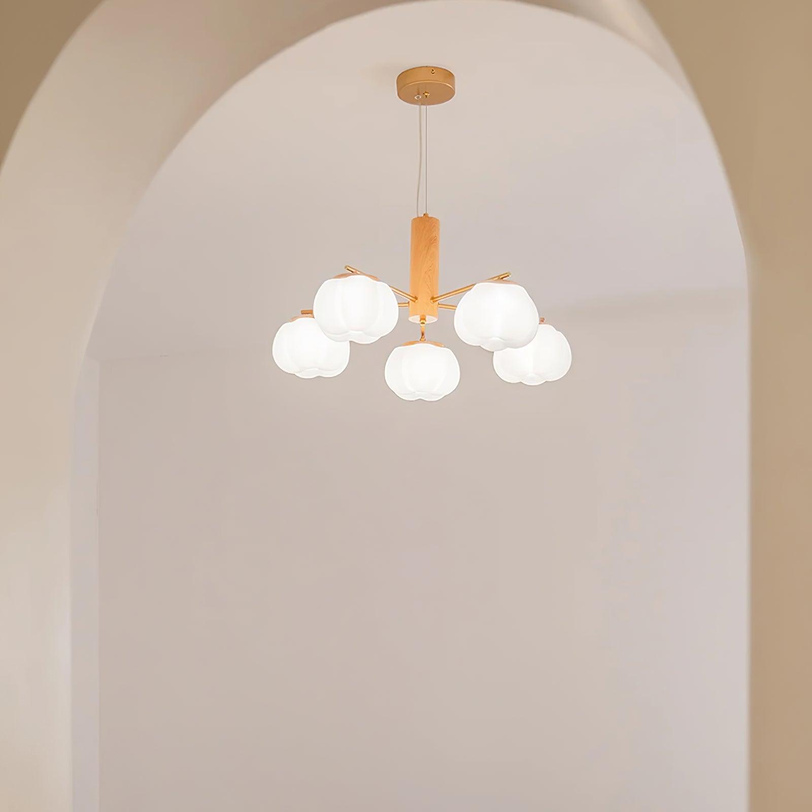 Cotton Balls Chandelier