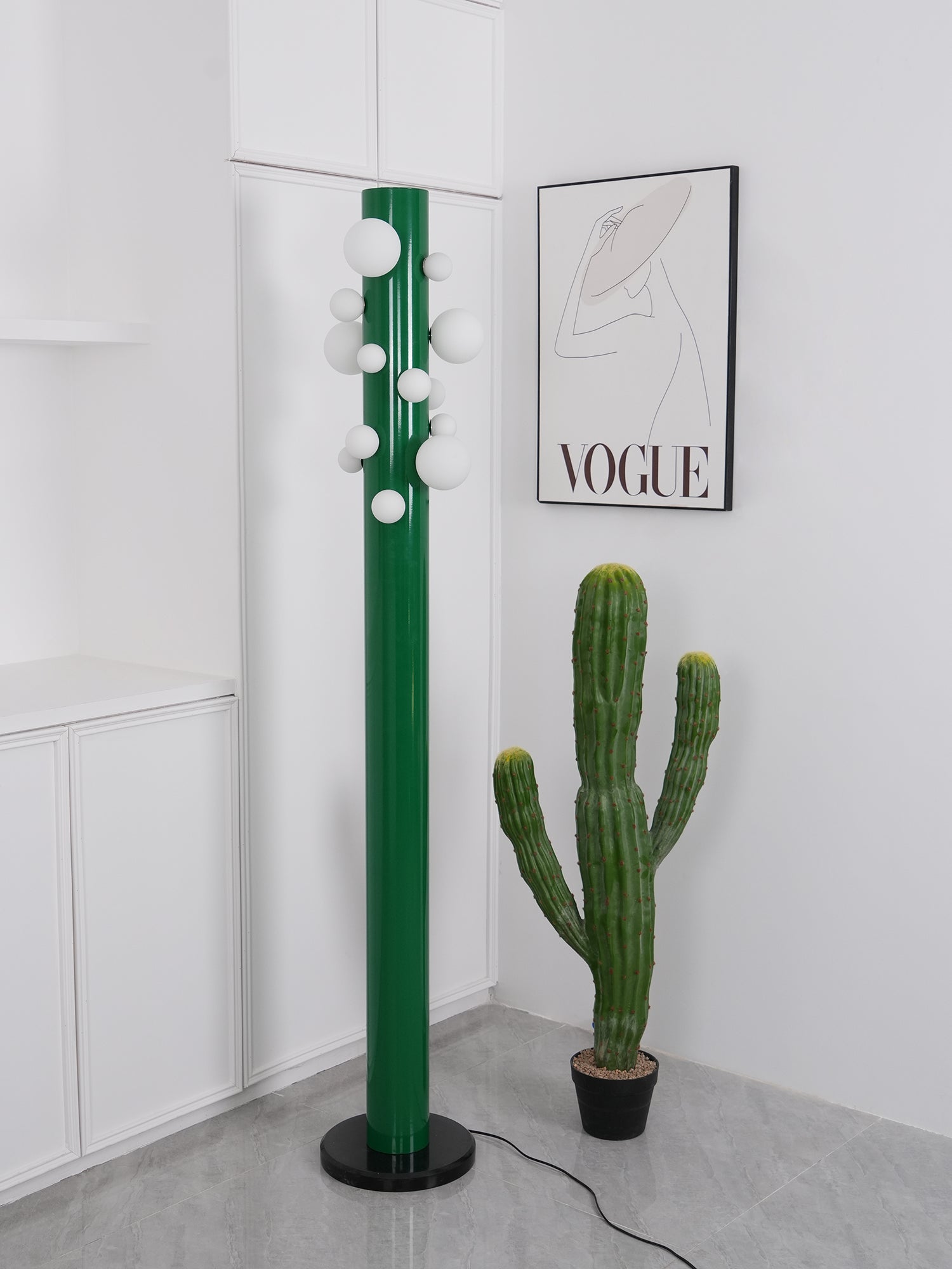 Green Apes Floor Lamp