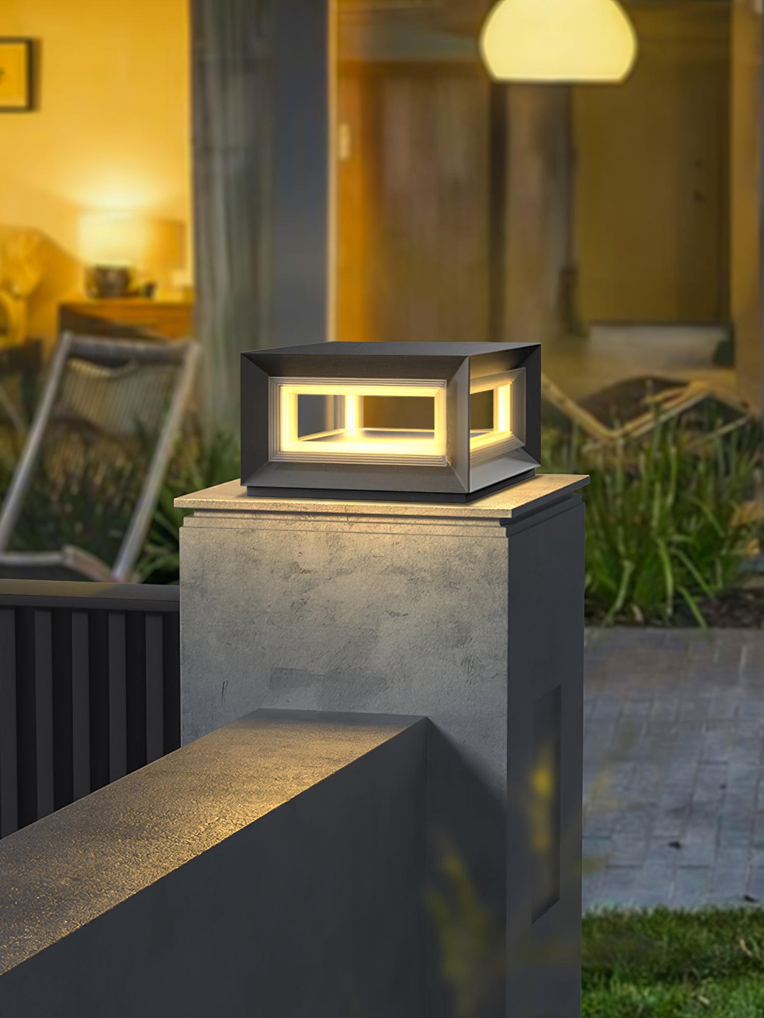 Light Cube Outdoor Post Light