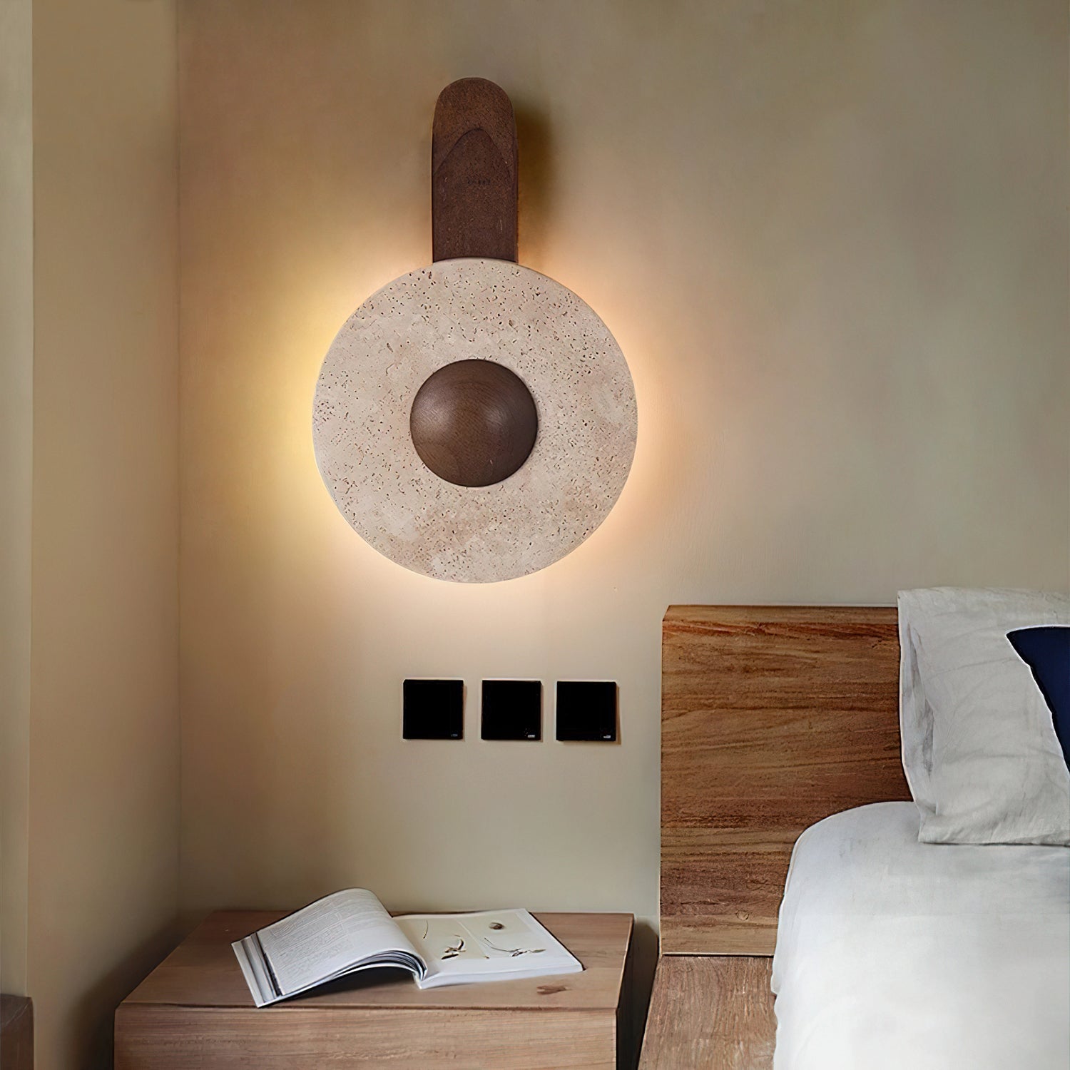 Lunar Wood Wall Lamp