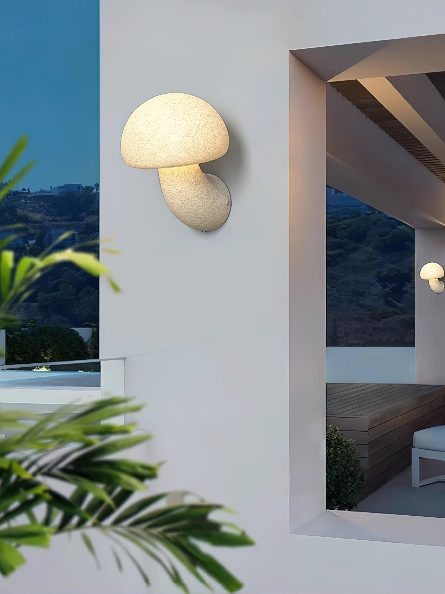 Mushroom Resin Wall Lamp