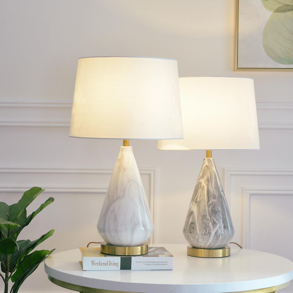 Marble Diamond Table Lamp