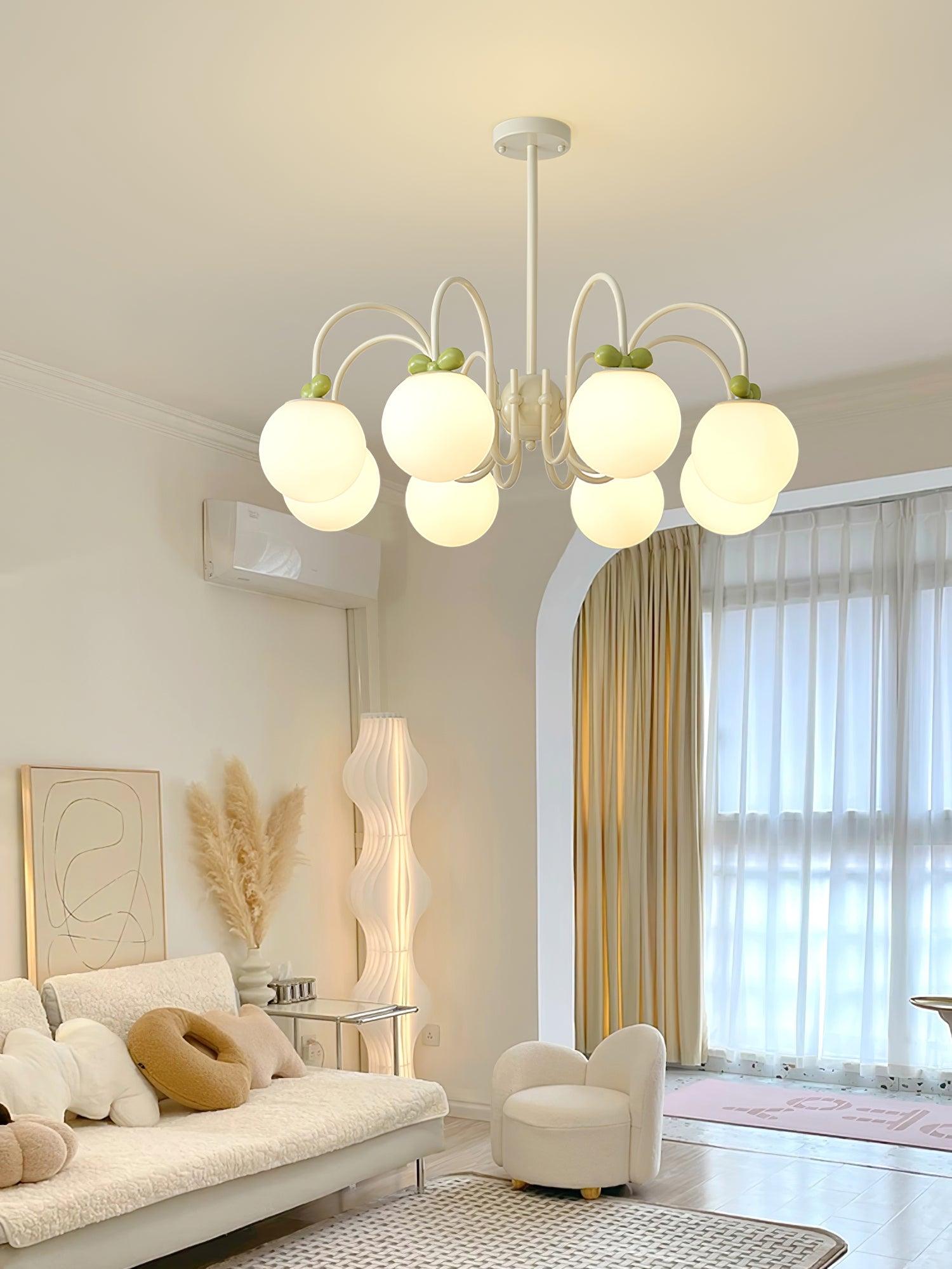 Cream Cherry Chandelier