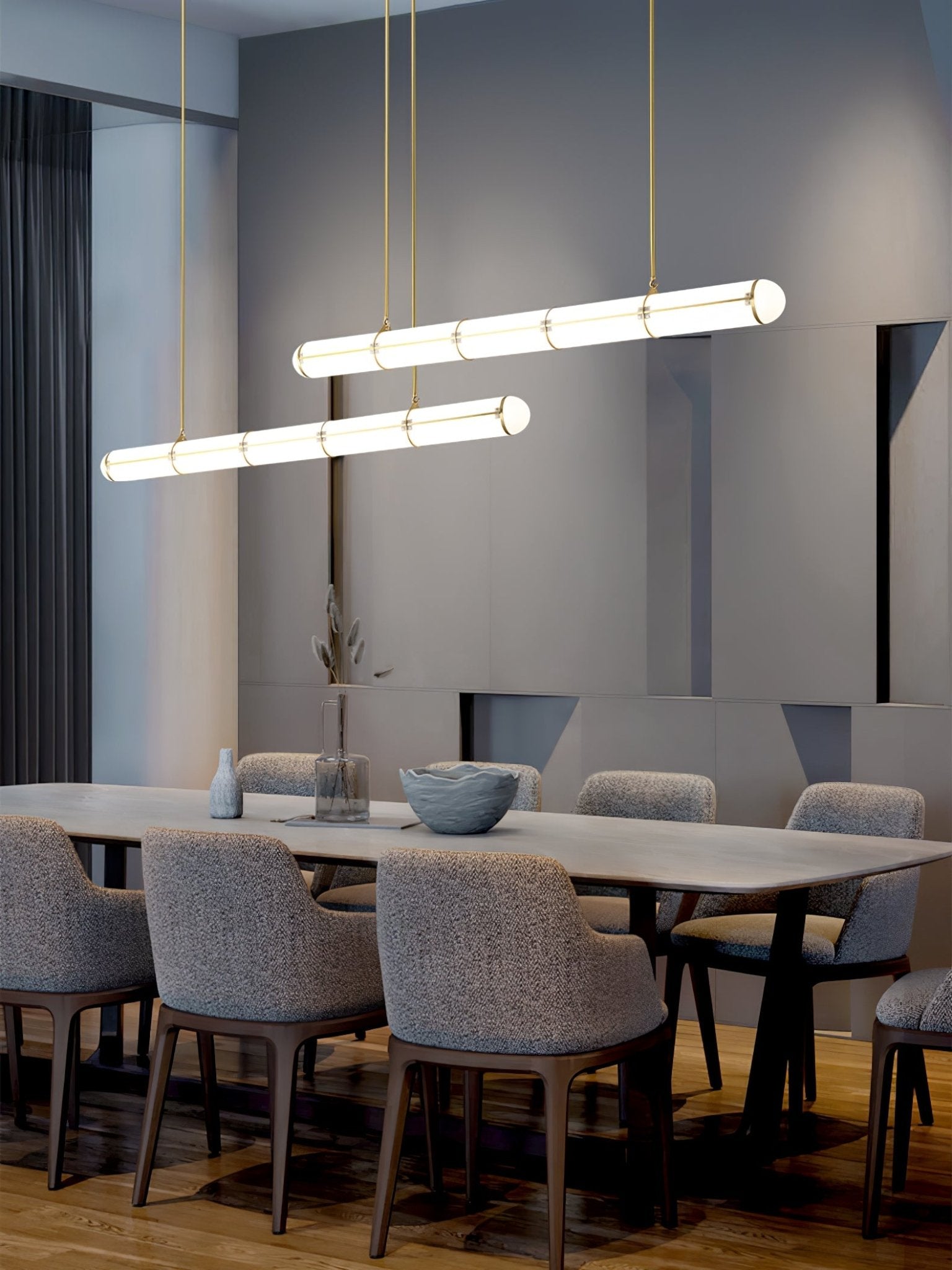 Cylindrical Endless Pendant Light