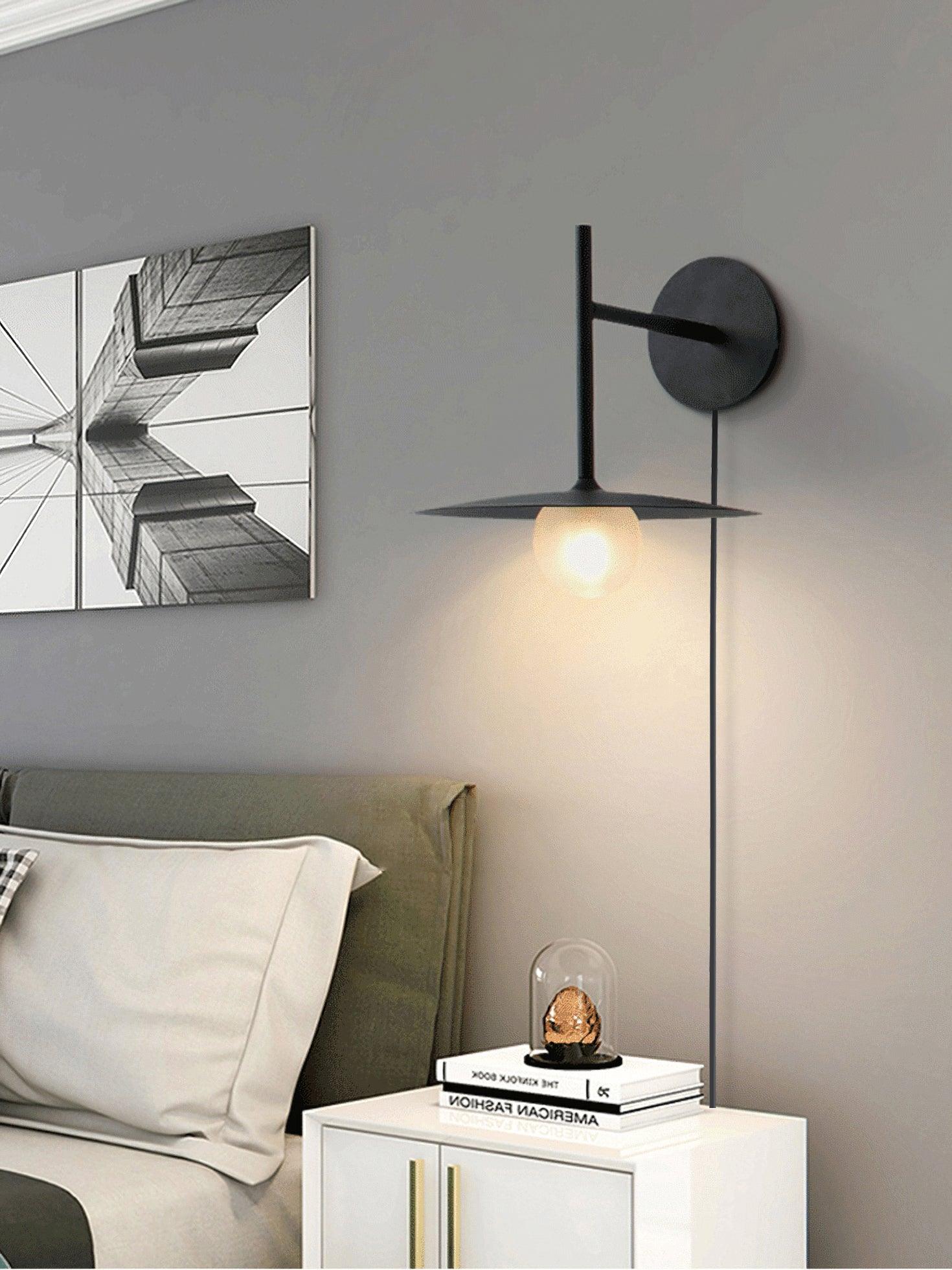 Gea Iron Plug-In Wall Lamp