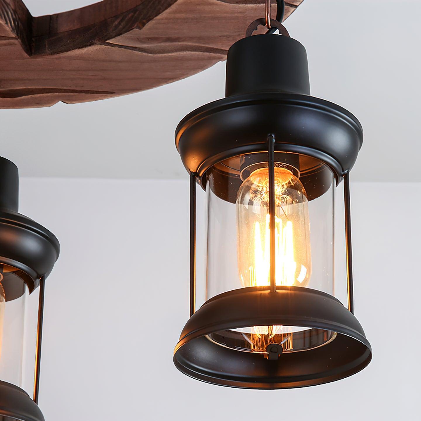 Retro Boat Wood Chandelier