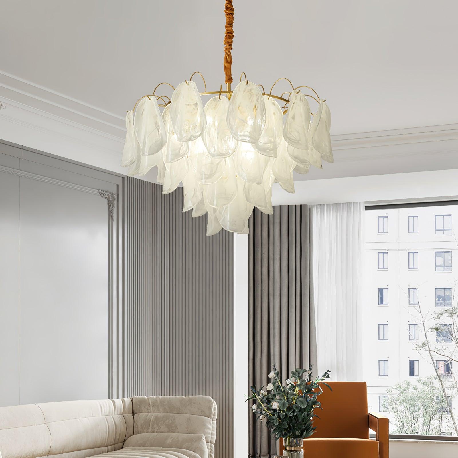 Multi Tier Cloud Glass Pendant Light