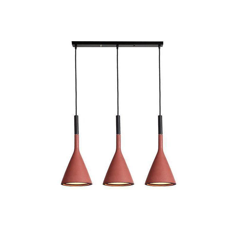 Conical Concrete Pendant Light