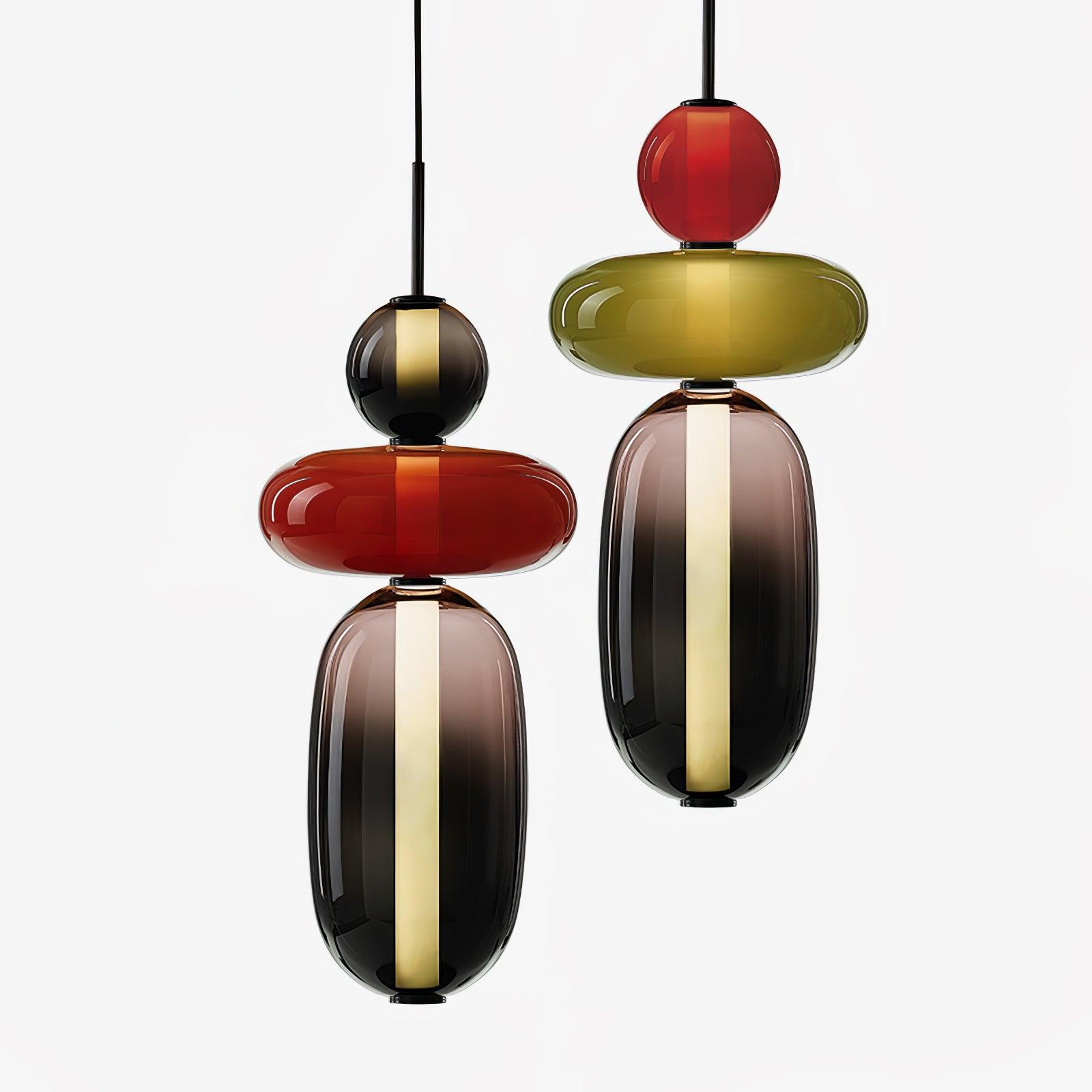 Candied Glass Combo Pendant Light