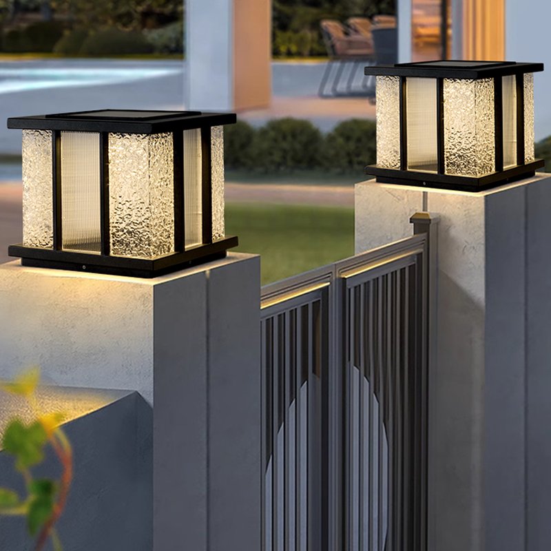 Modern Cube Solar Outdoor Light