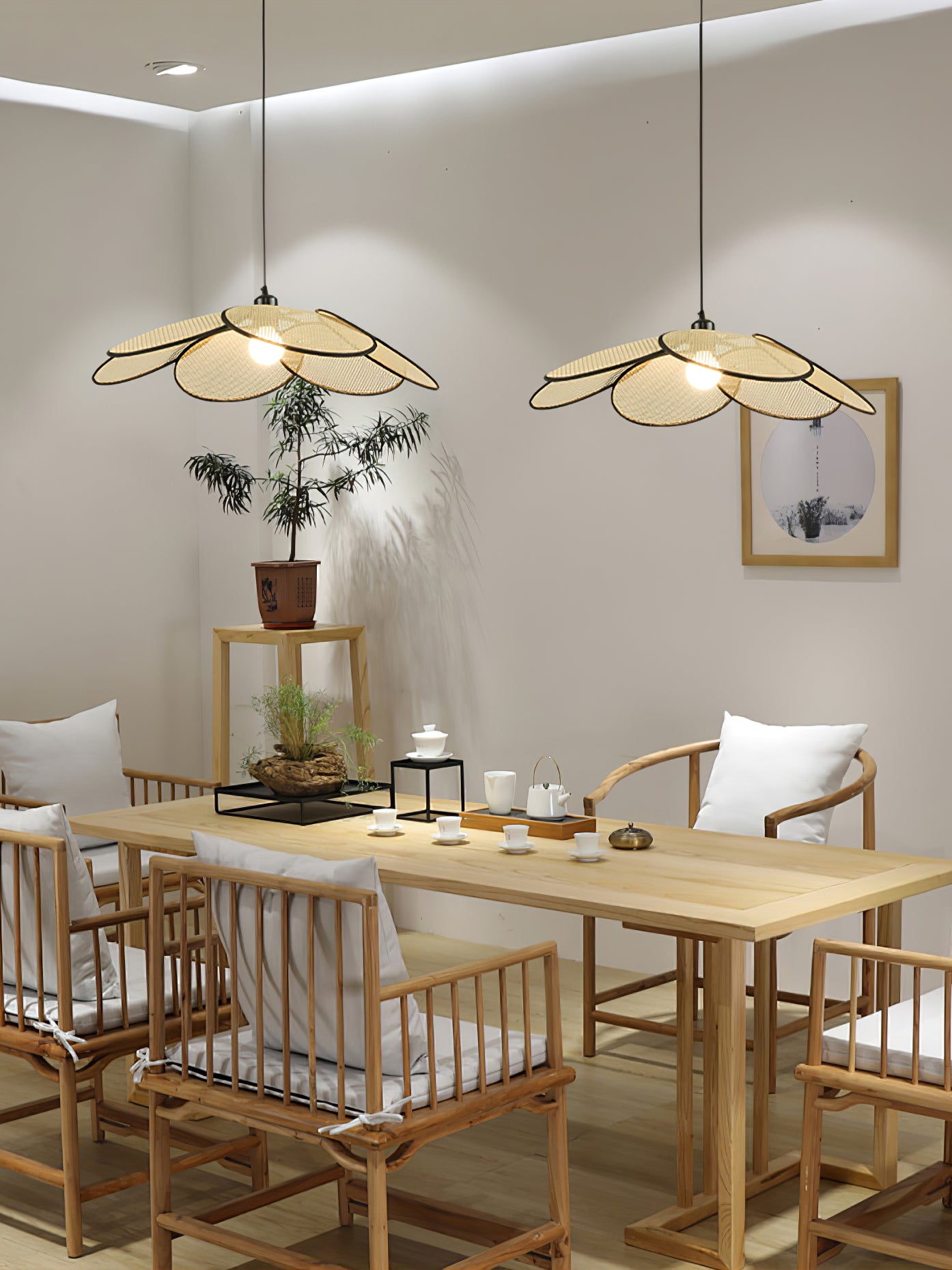 Petals Rattan Pendant Lamp