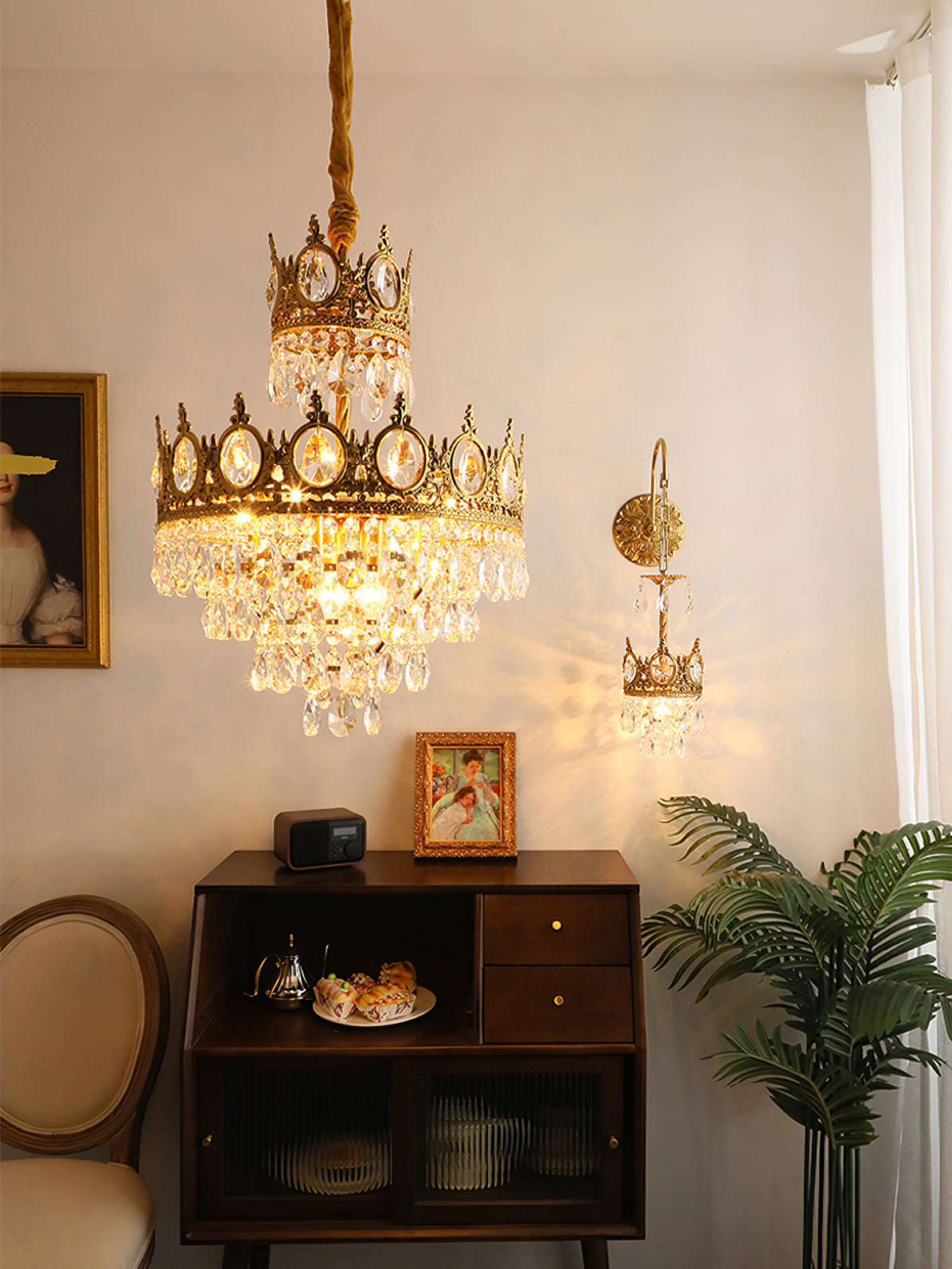 Vintage Crystal Chandelier