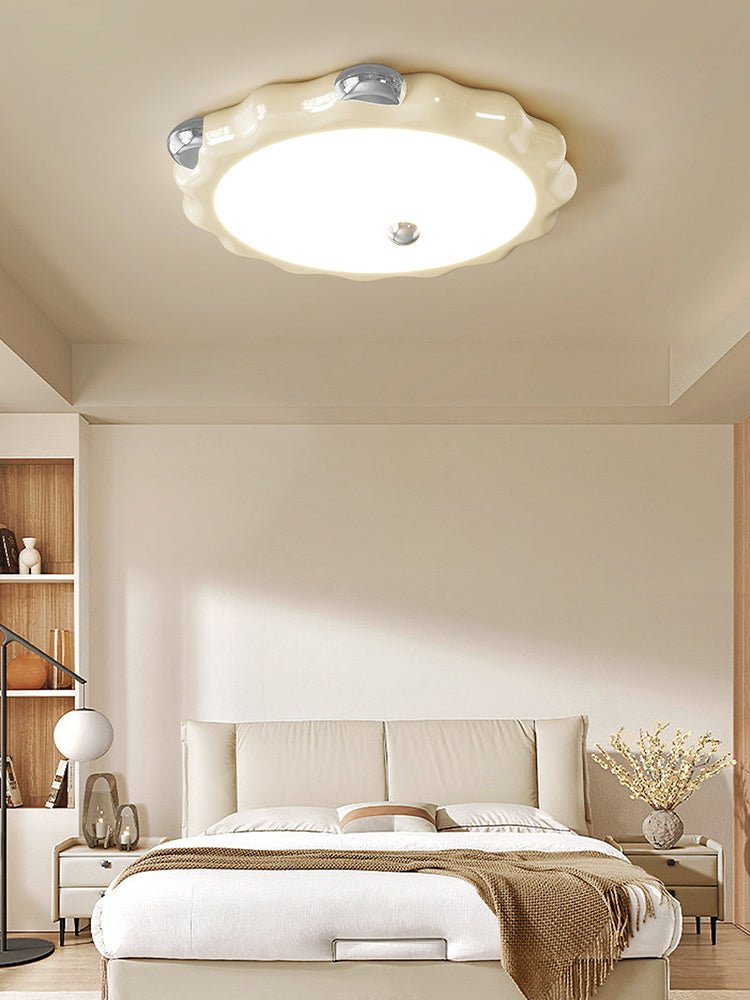 Cream Puffering Ceiling Light