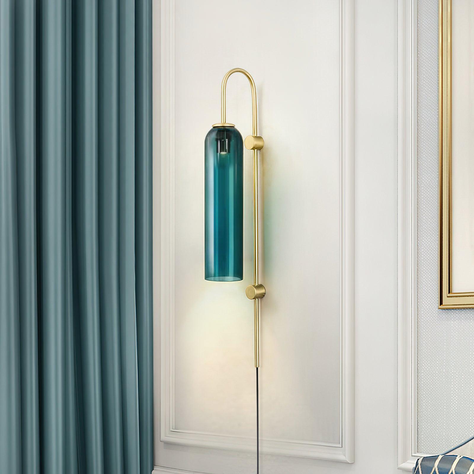 Modern Glass Plug-In Wall Lamp