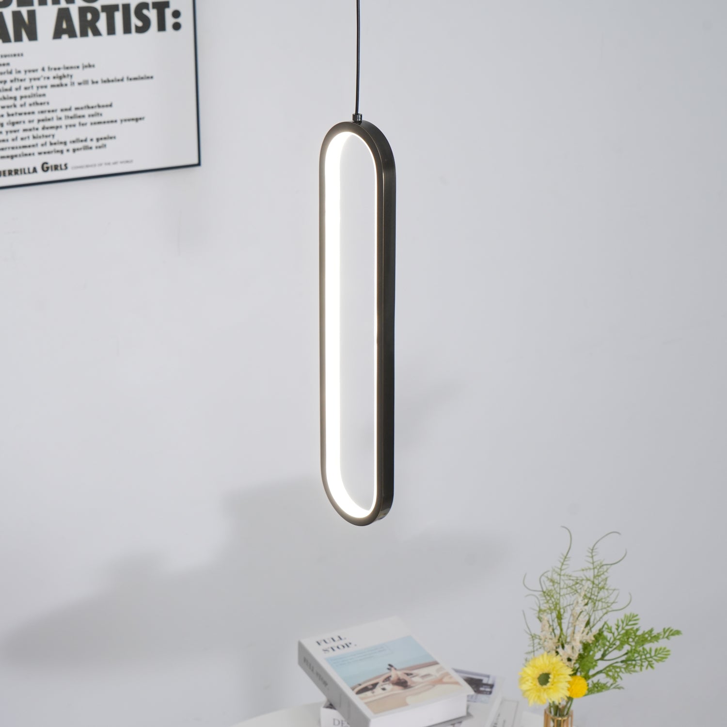 Long Oval LED Pendant Lamp