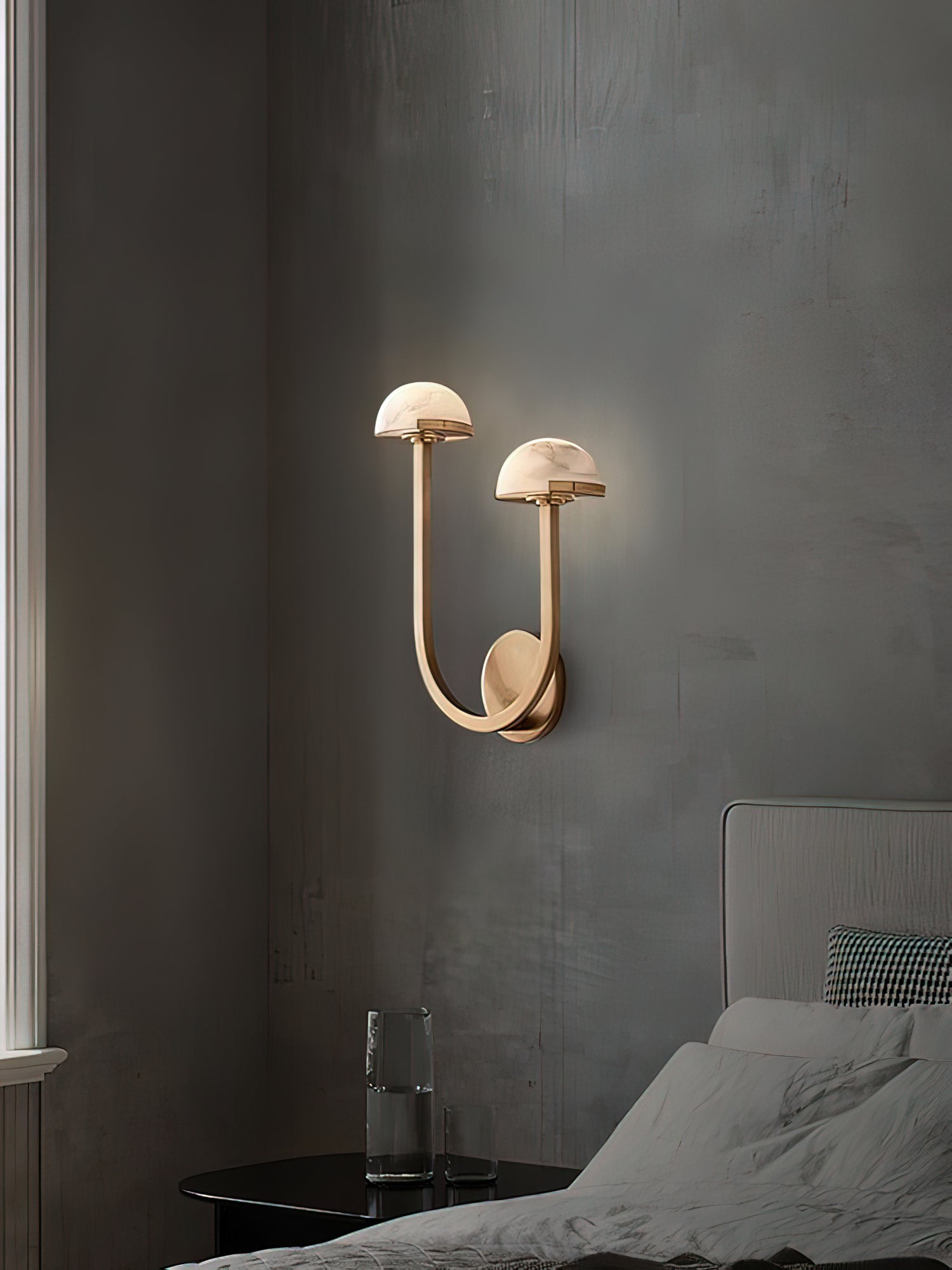 Mushroom Alabaster Wall Lamp