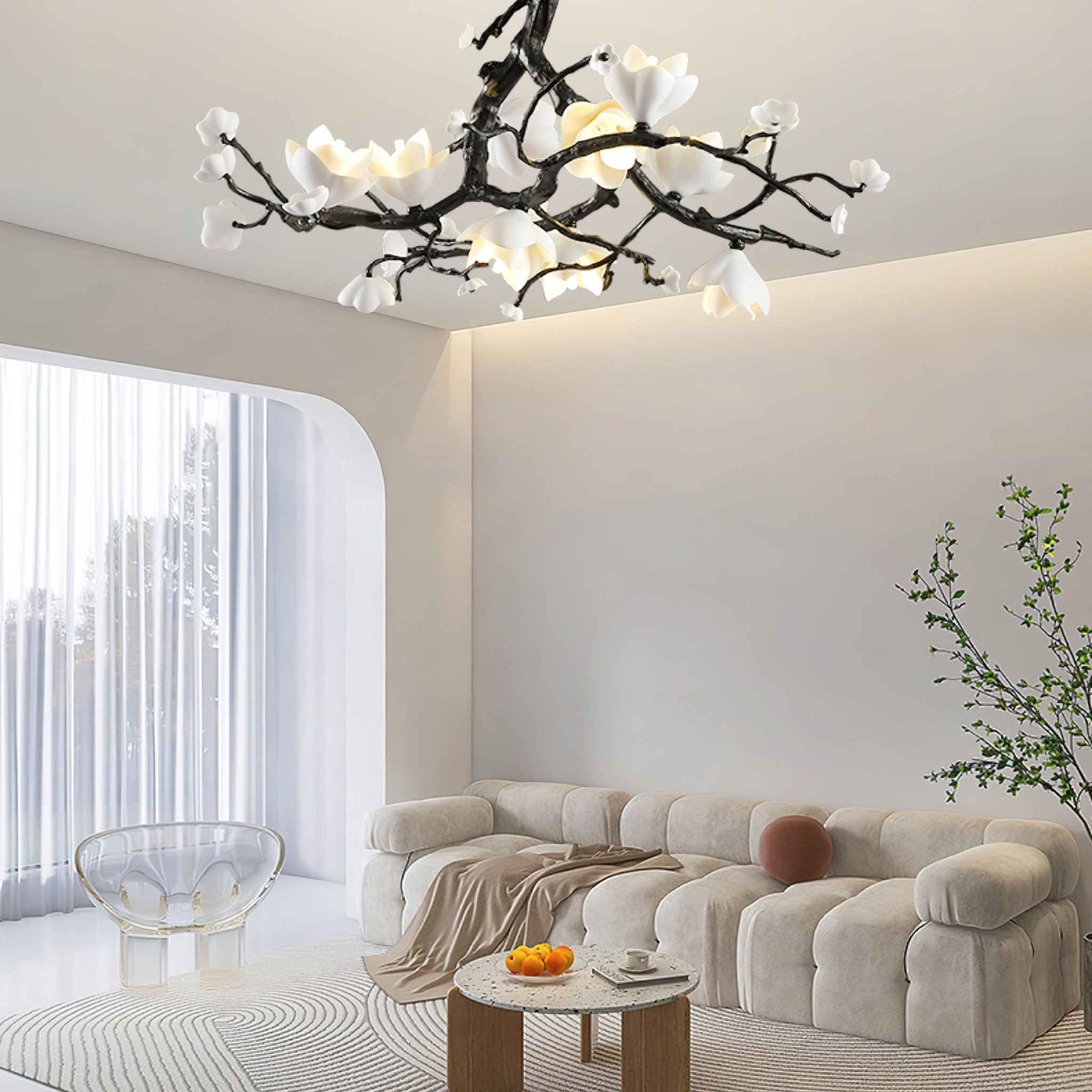 Black Copper Tree Chandelier