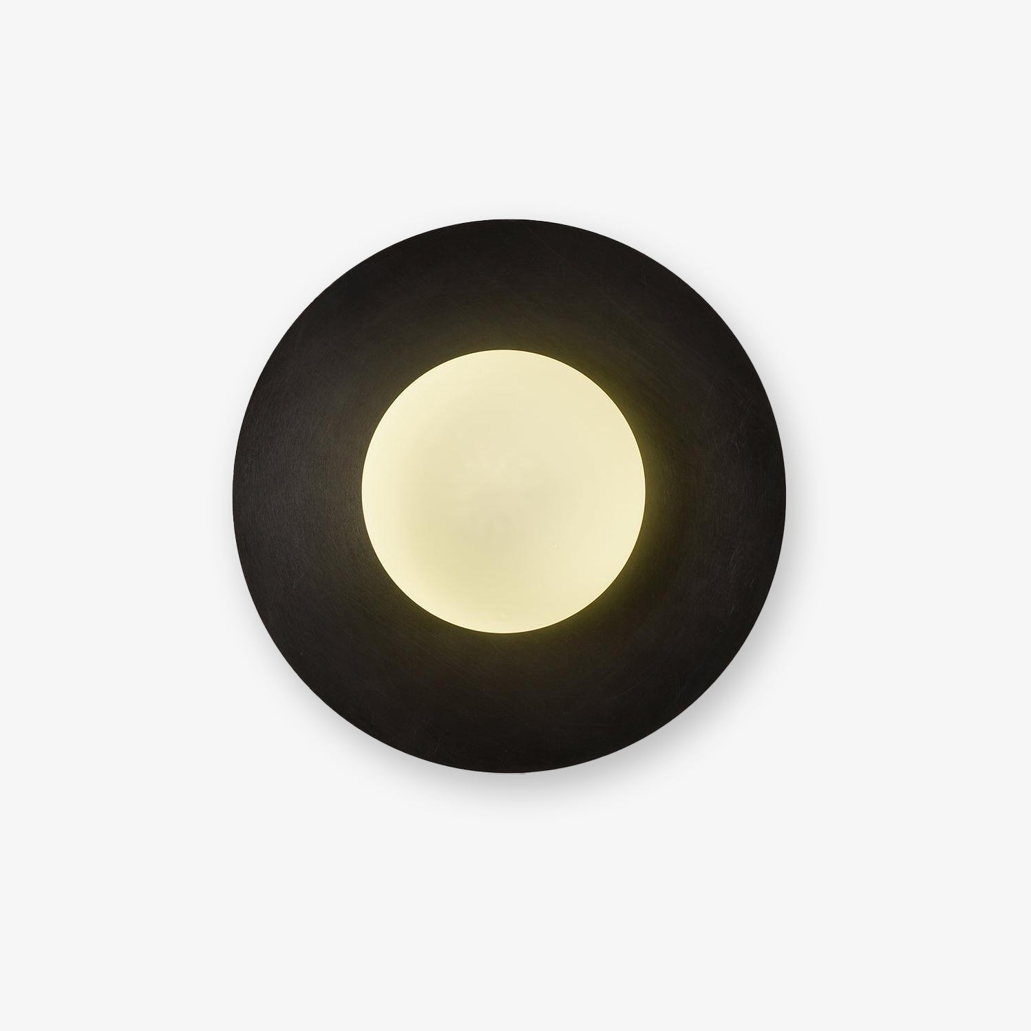 Round Glass Art Wall Lamp