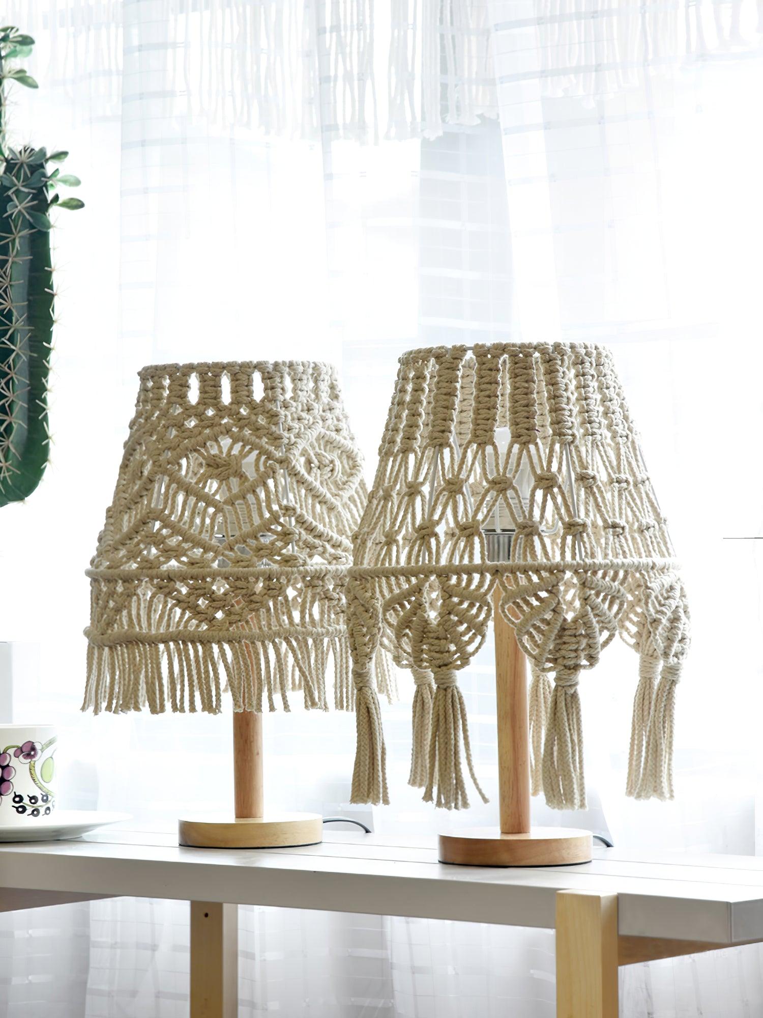 Macrame Table Lamp