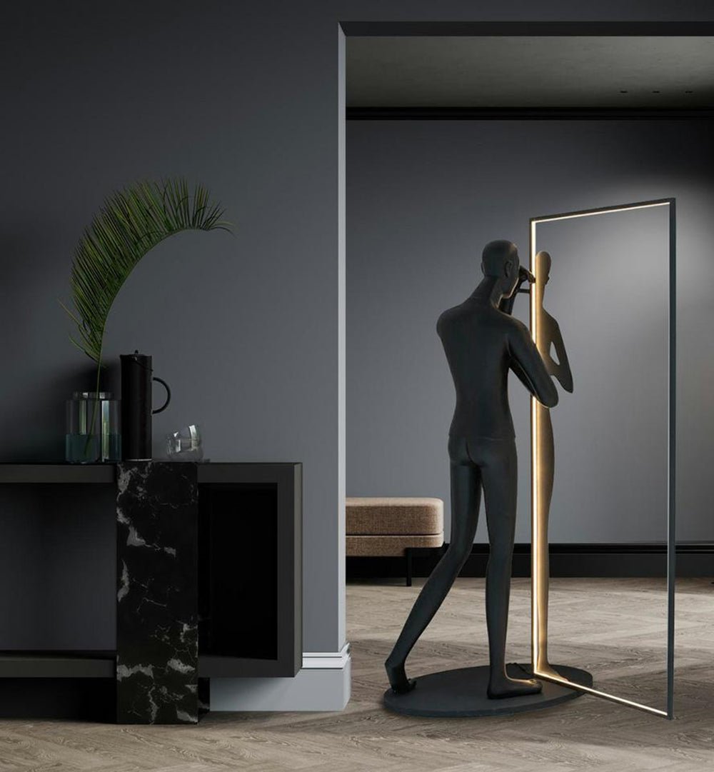 Mirror Sculpture Floor Lamp