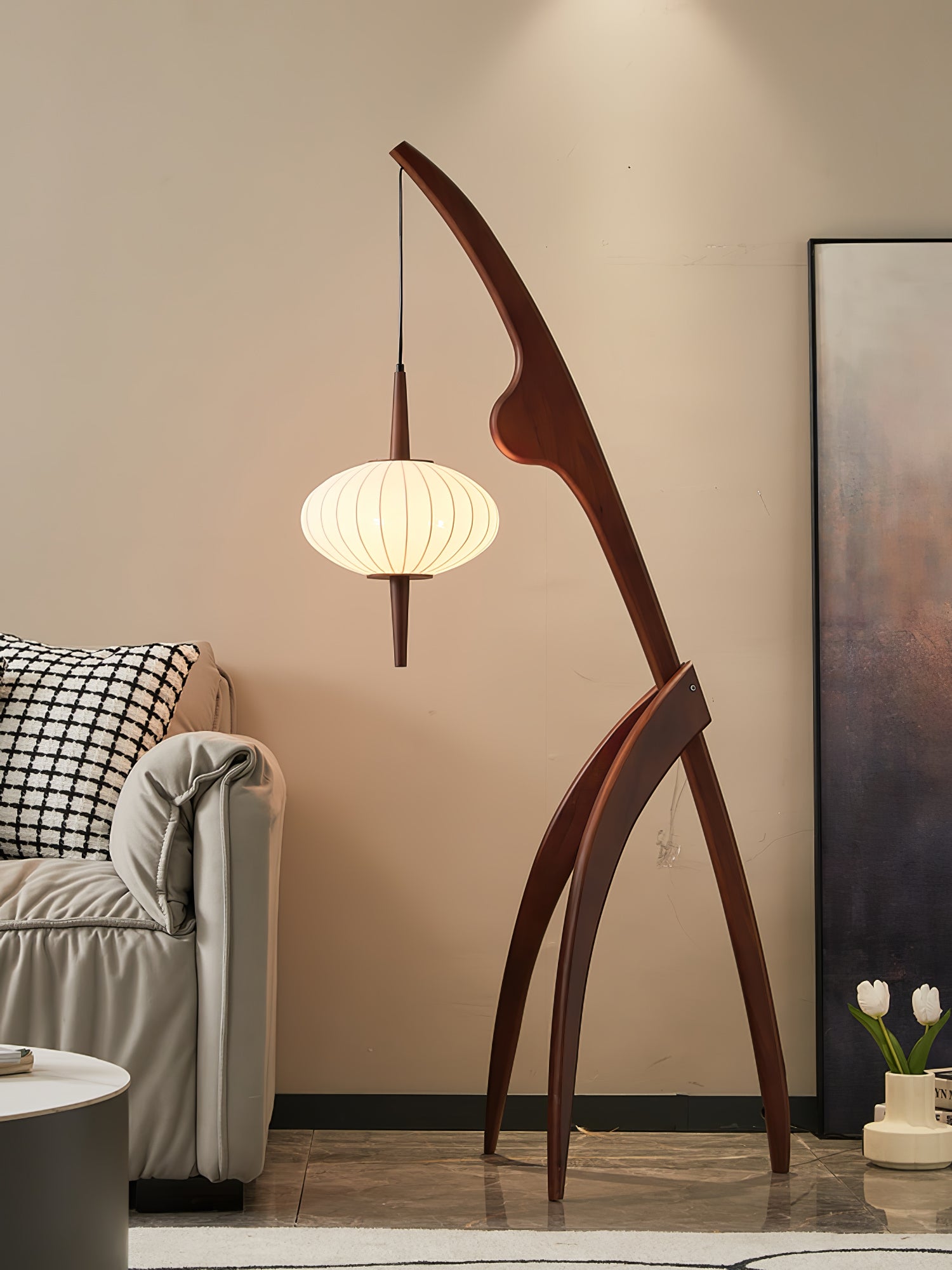 Mantis Wood Floor Lamp