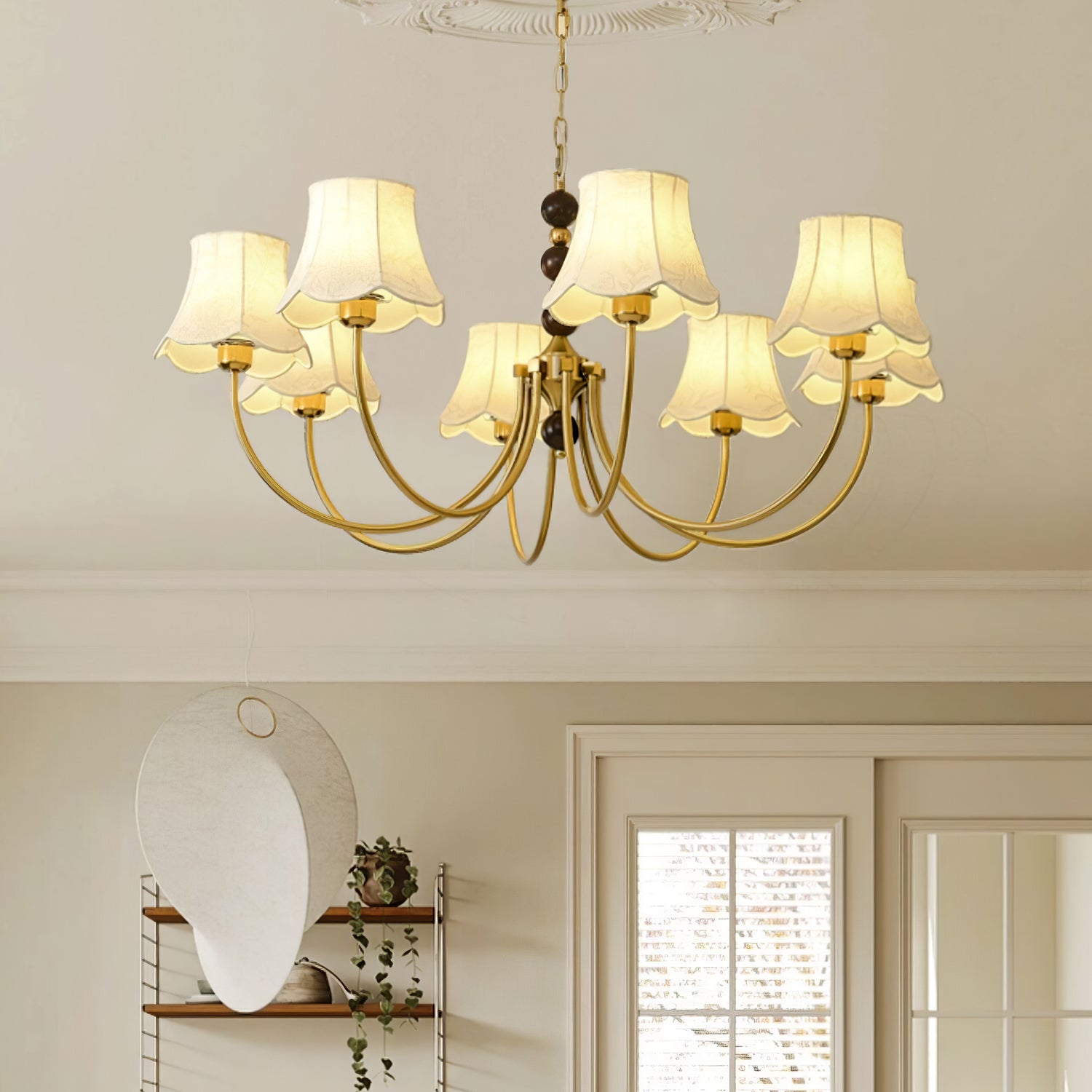 Orchid Fabric Chandelier