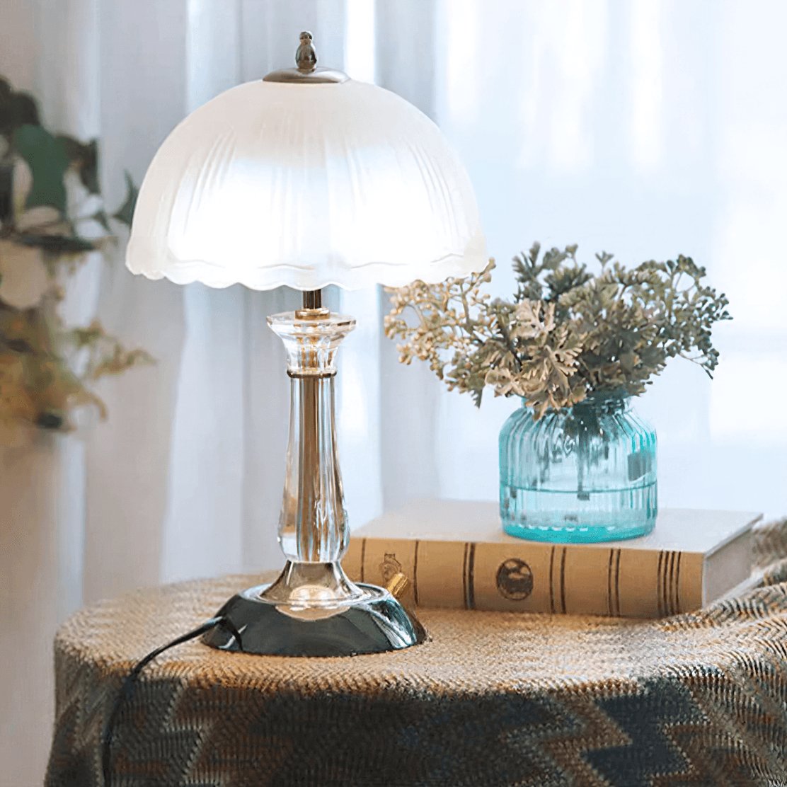 Domed Glass Table Light