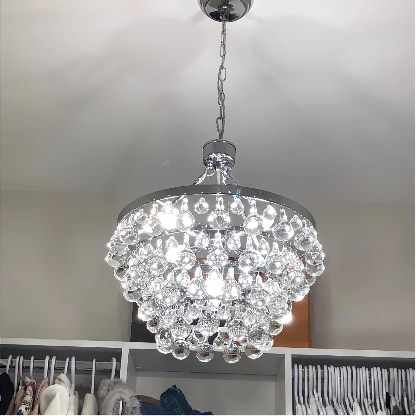 Unique Tiered Crystal Chandelier