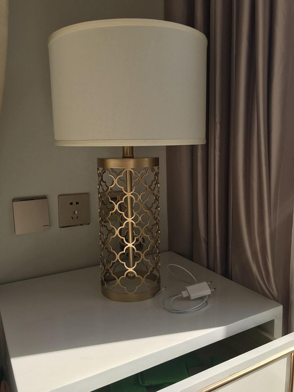 Openwork Metal Table Lamp