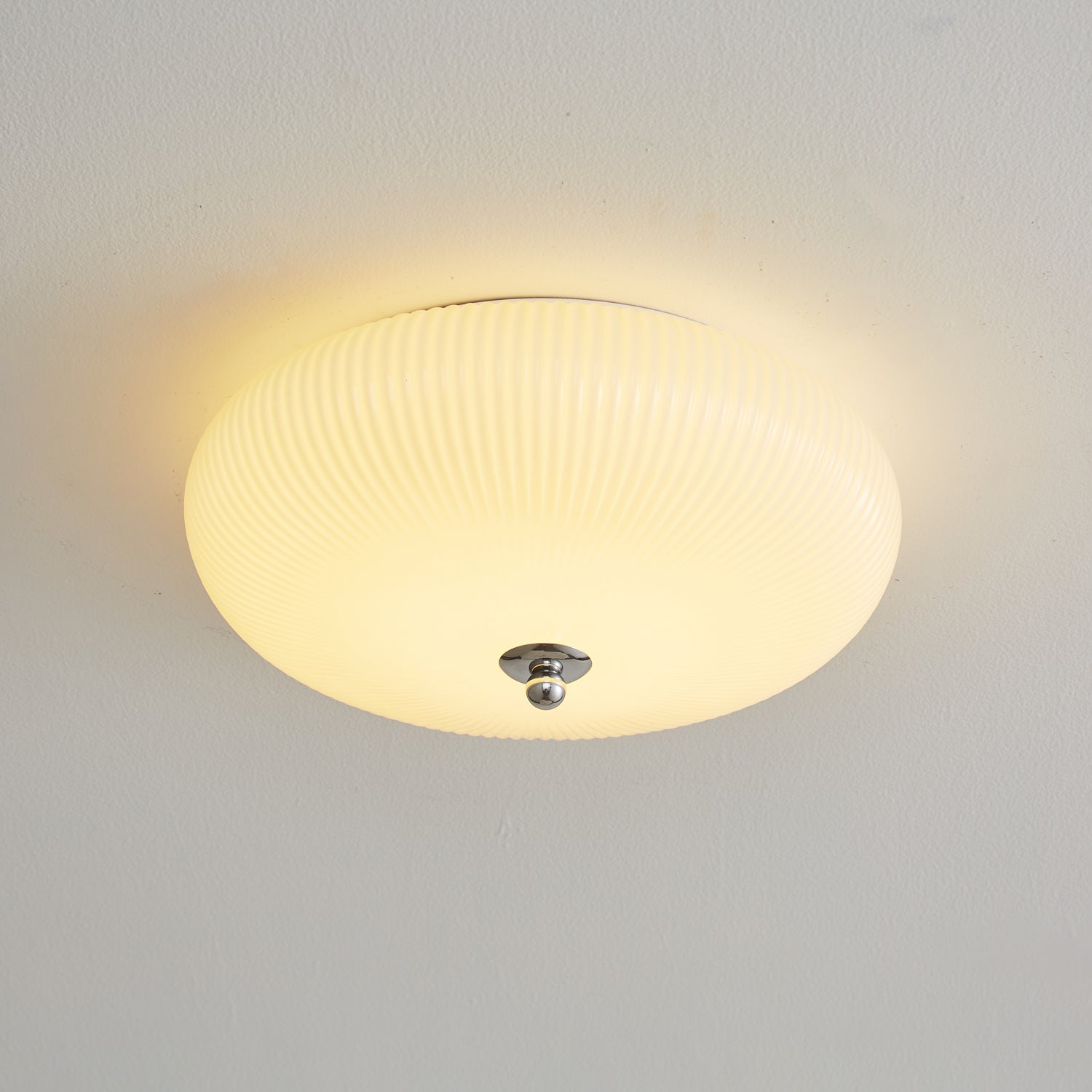 Ivory Ripple Ceiling Light