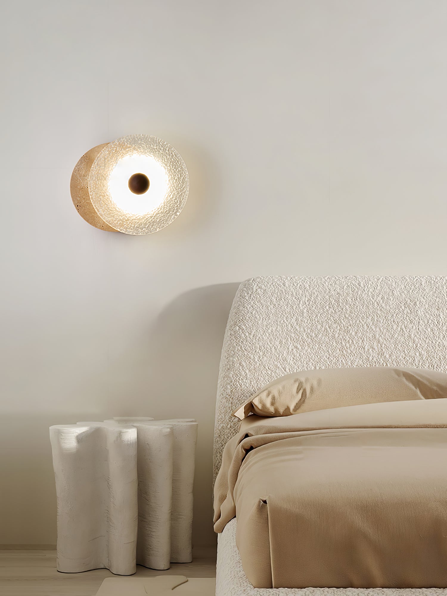 Aurora Travertine Wall Lamp