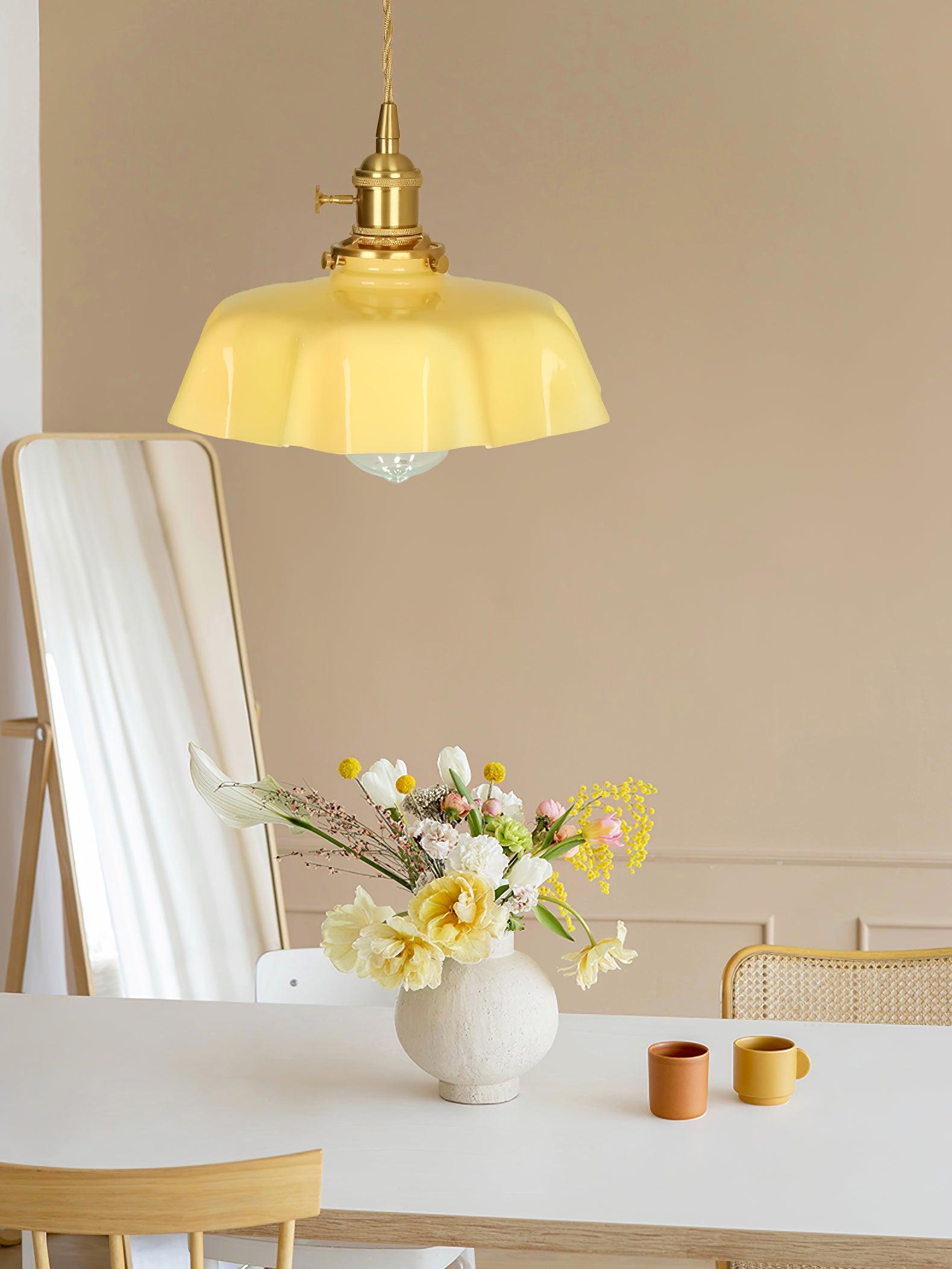 French Flower Pendant Light