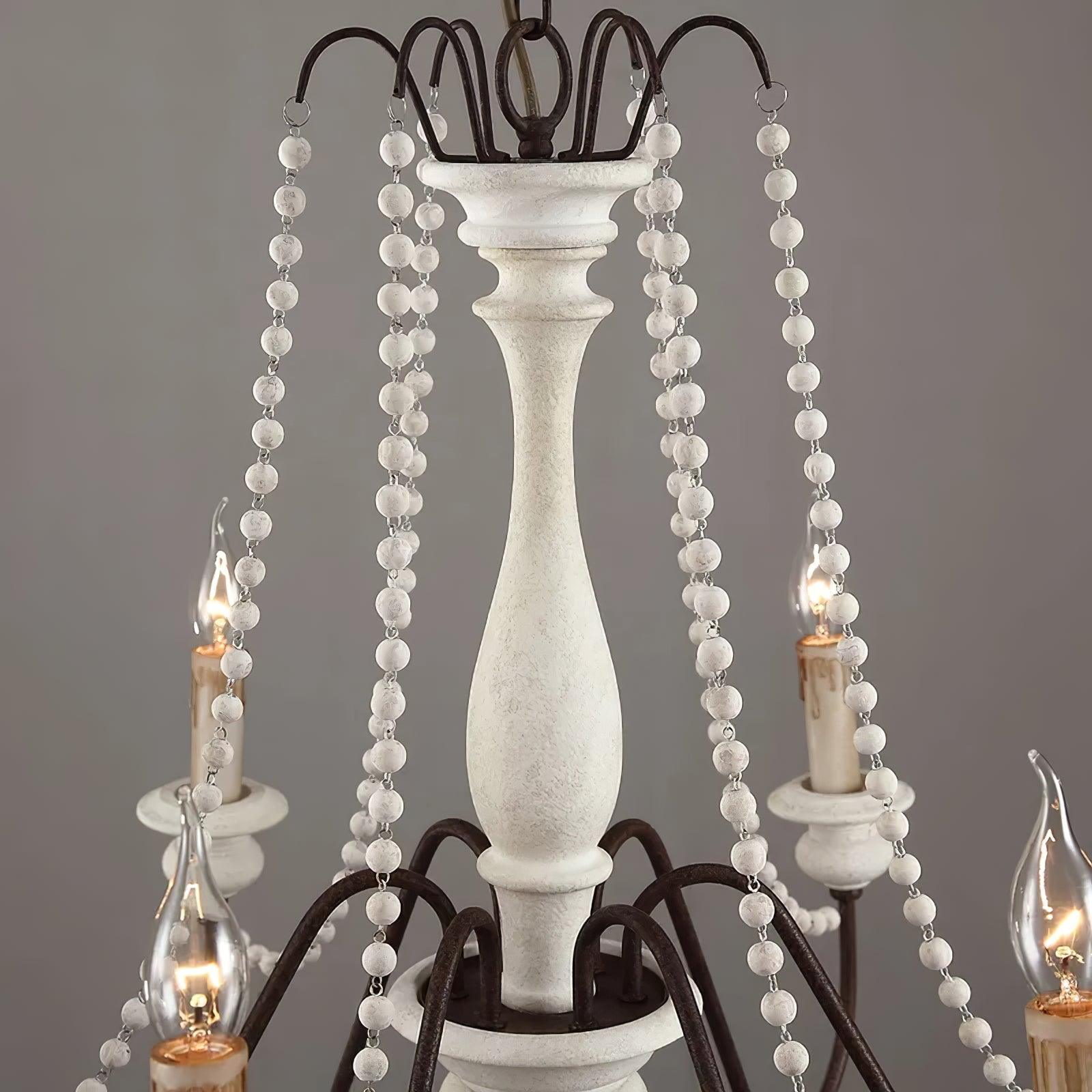 Candle Style Beaded Chandelier