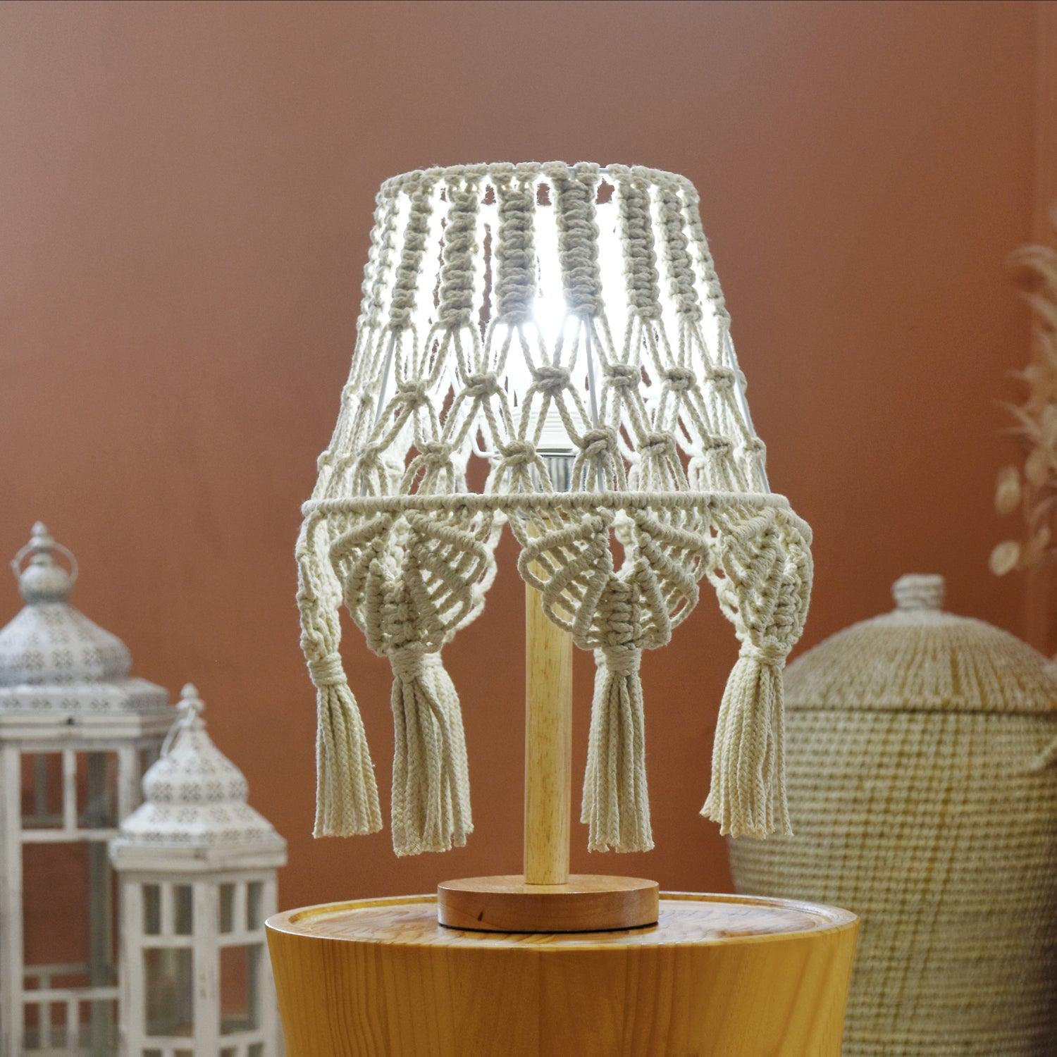 Macrame Table Lamp